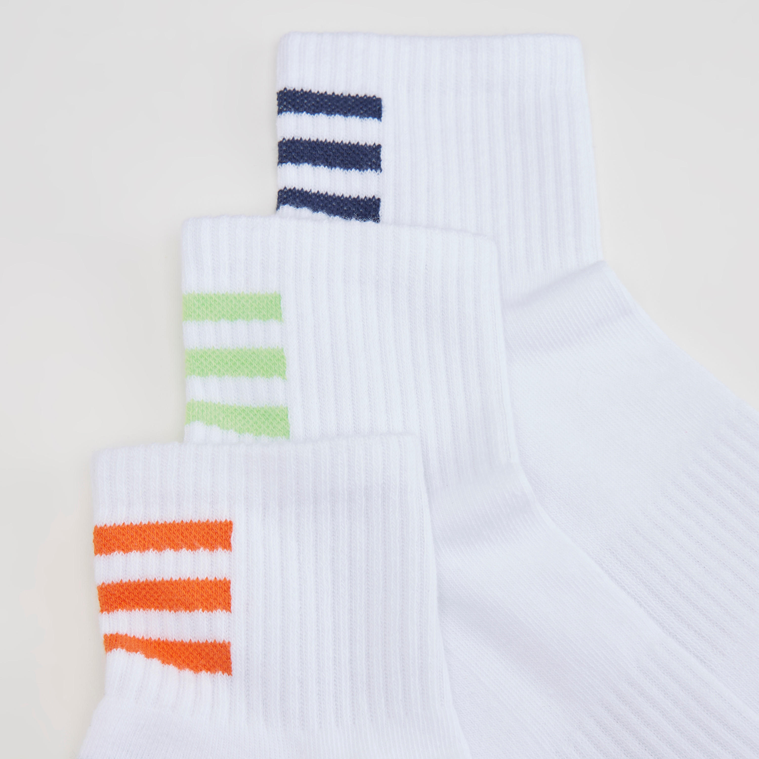 Set of 3 - Striped Ankle Length Socks-men-socks-image-3