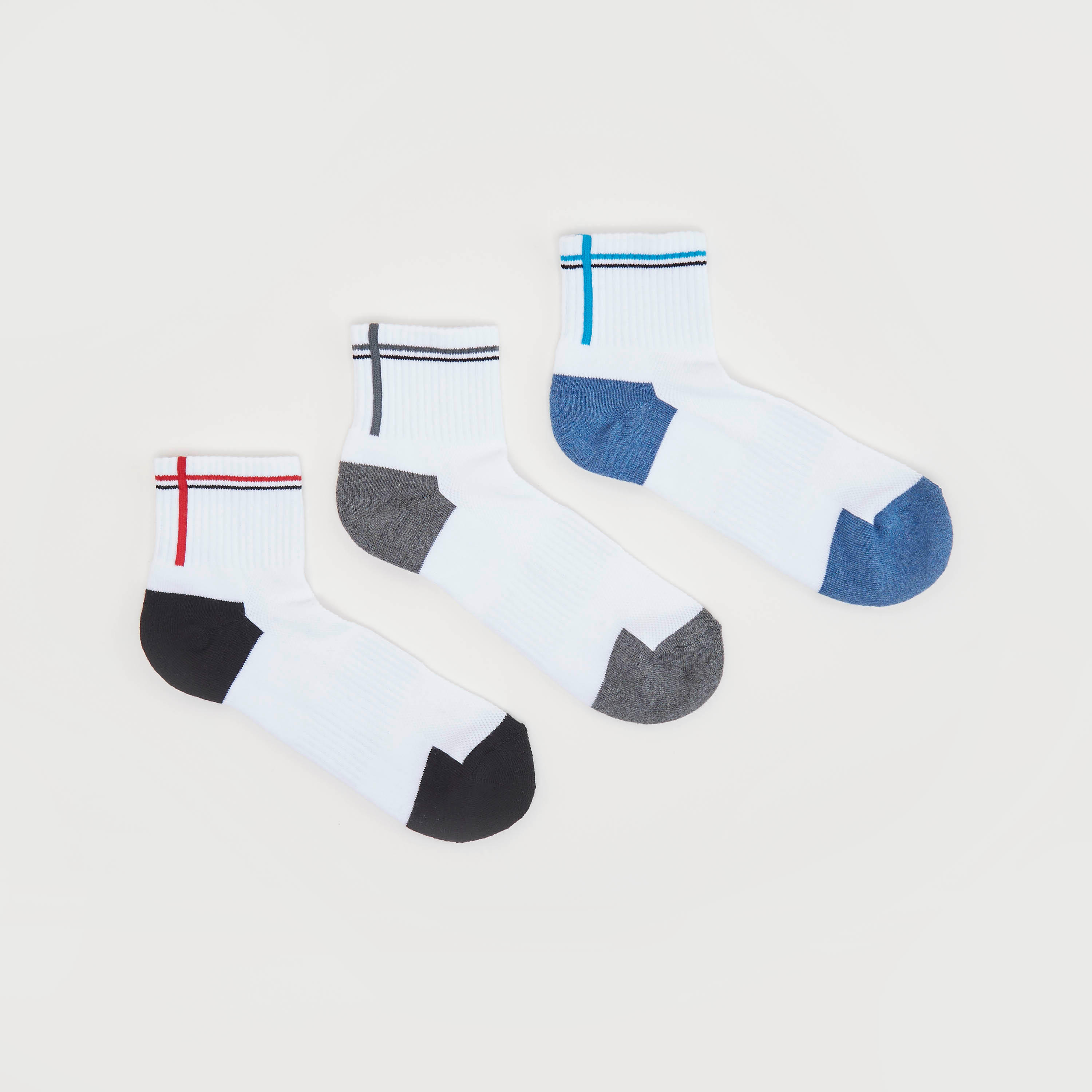 جوارب متنوعة بطول الكاحل - طقم من 3-men-socks-image-1