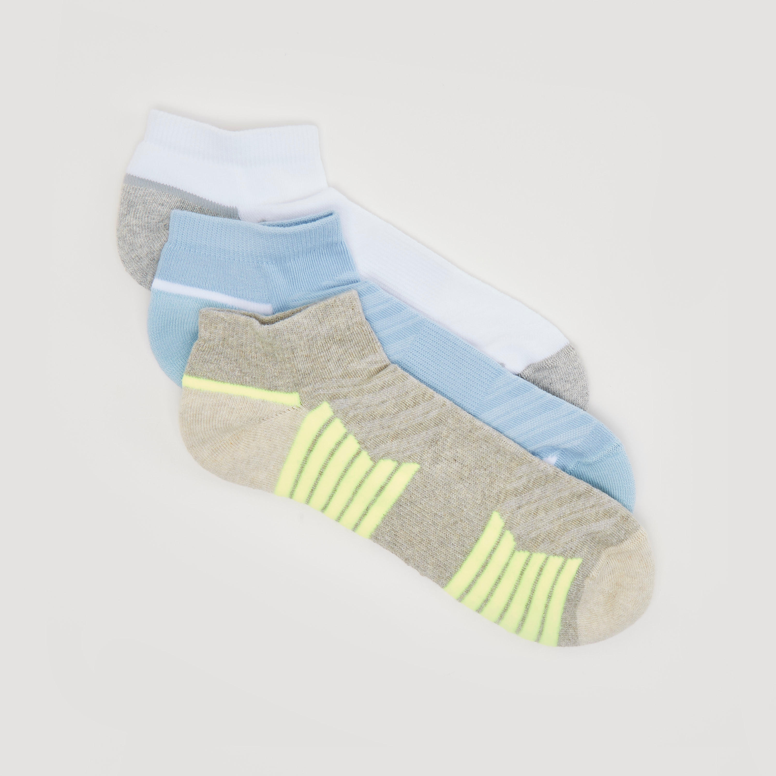 جوارب مقلّمة بطول الكاحل - طقم من 3-men-socks-image-2