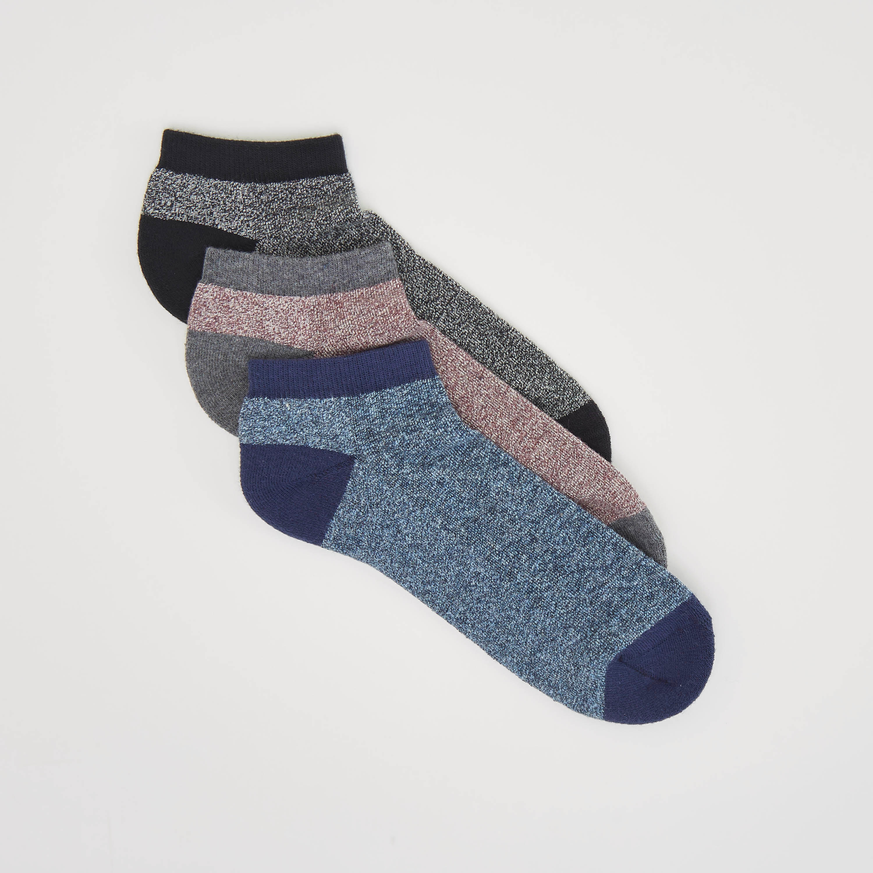 جوارب متنوعة بطول الكاحل - طقم من 3-men-socks-image-2