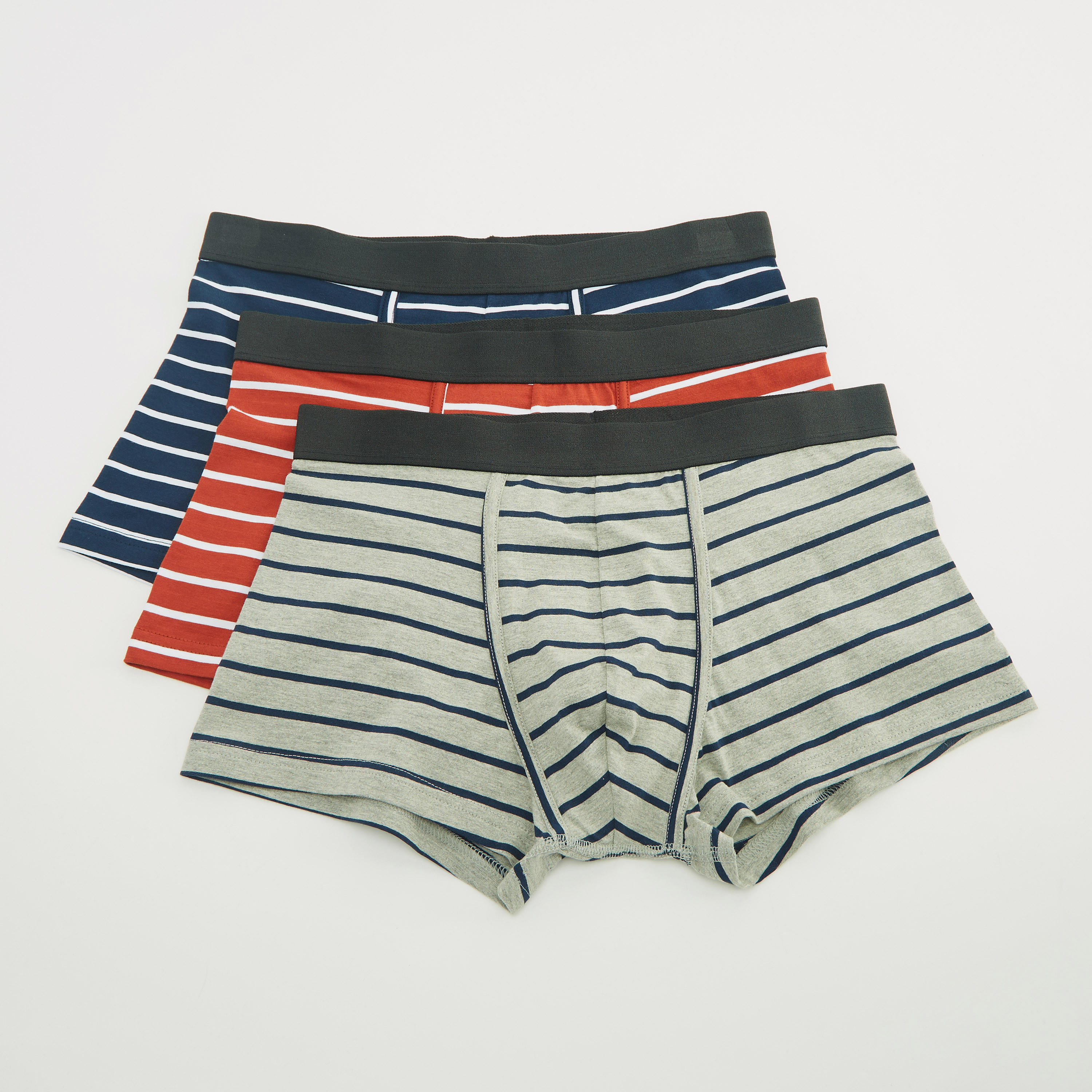 سراويل داخلية مخطّطة بخصر مطاطي- طقم من 3 قطع-men-clothing-innerwear-underwear-image-1