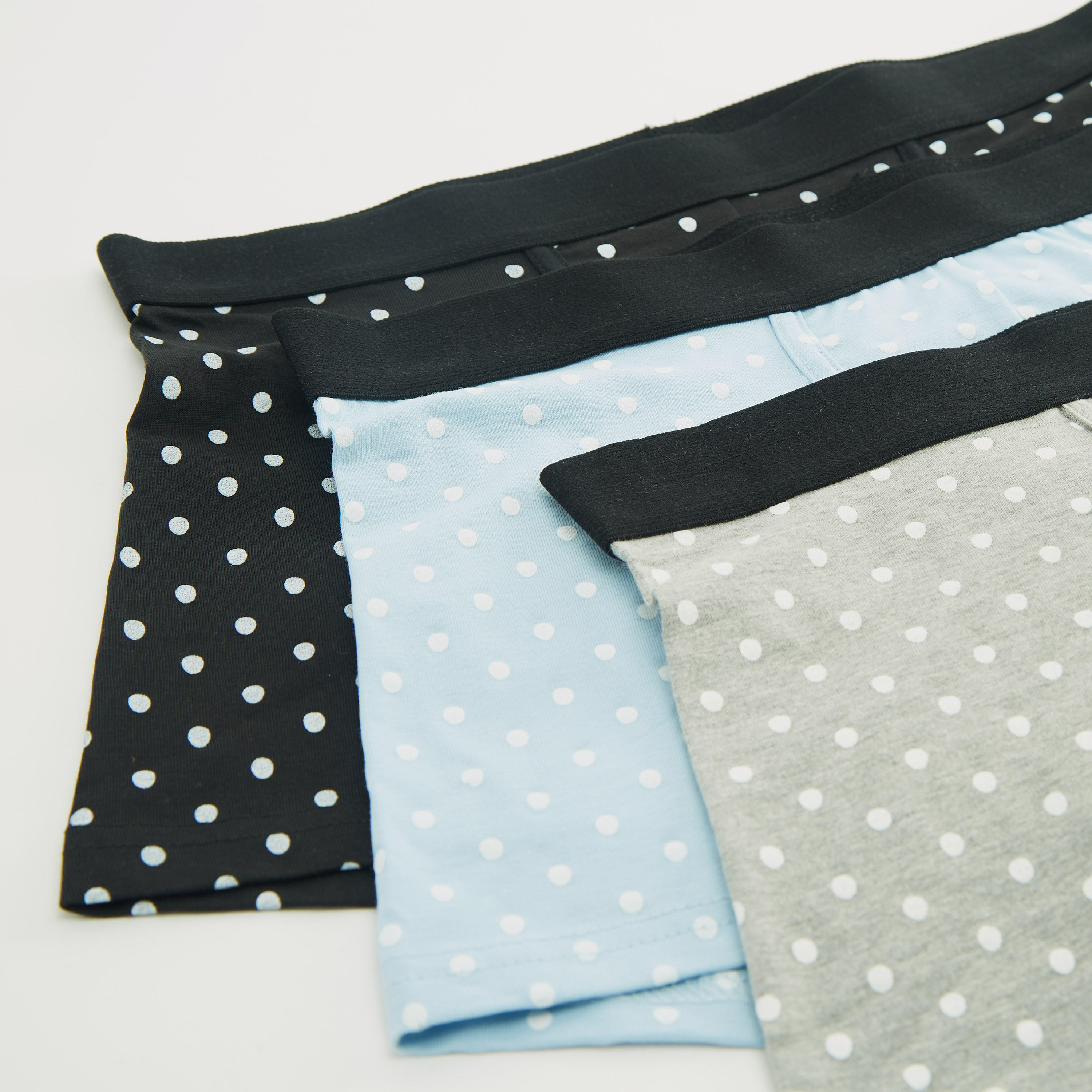 شورت ترانك مستدام منقّط بخصر مطّاطي - طقم من 3 قطع-men-clothing-innerwear-underwear-image-2