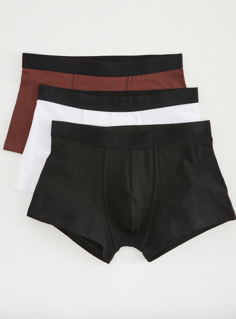 شورت ترانك سادة - طقم من 3 قطع متنوعة-men-clothing-innerwear-underwear-image-4