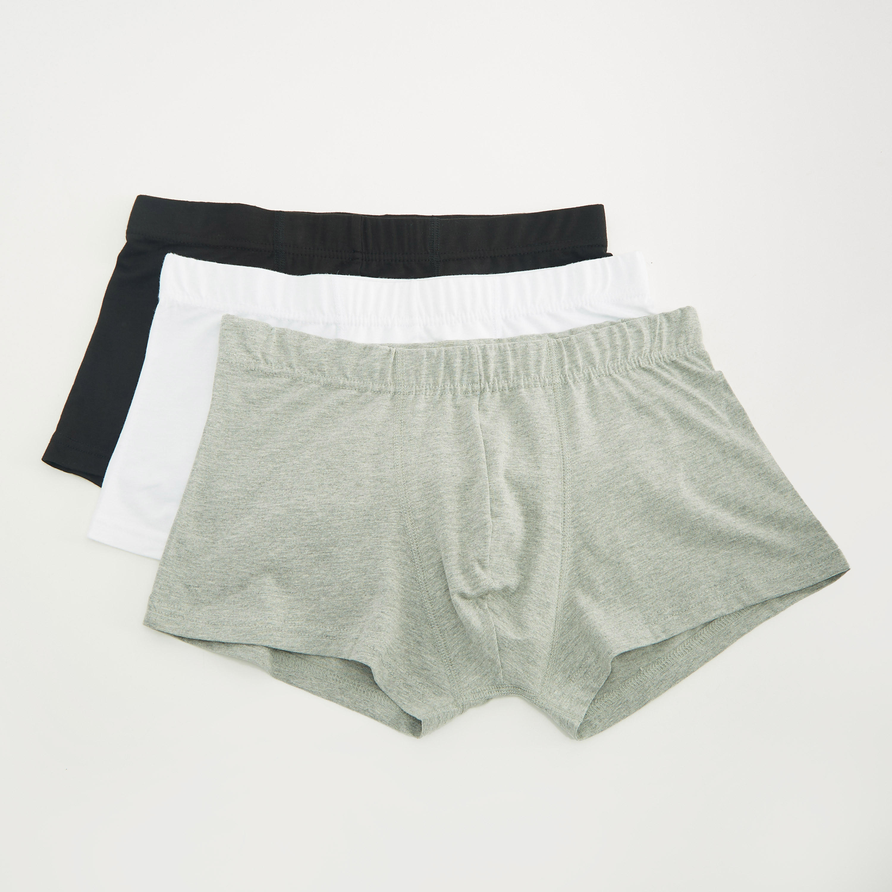شورت ترانك سادة بخصر مطّاطي - طقم من 3 قطع-men-clothing-innerwear-underwear-image-4