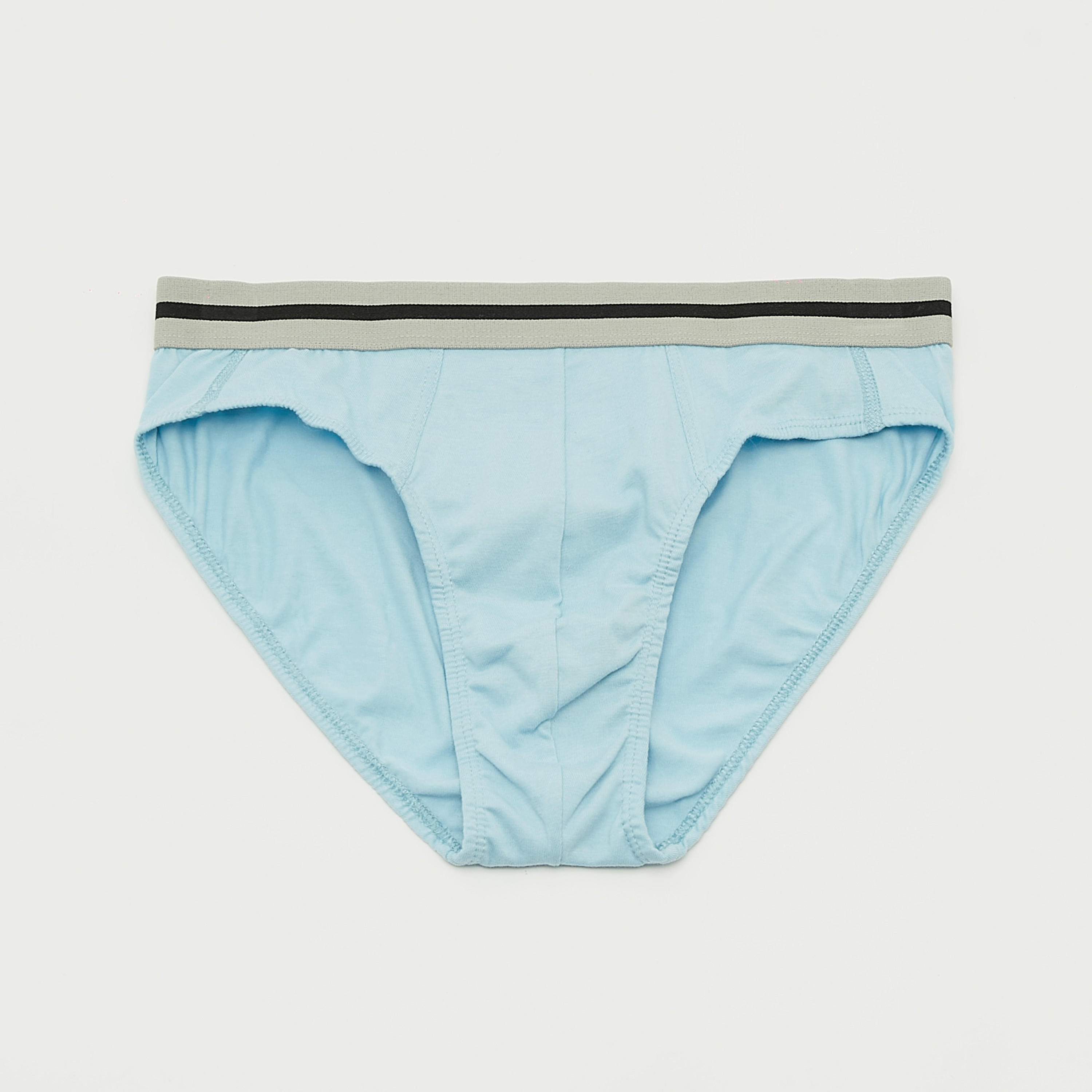 Set of 3 - Solid Briefs with Elasticated Waistband-men-clothing-innerwear-underwear-image-3