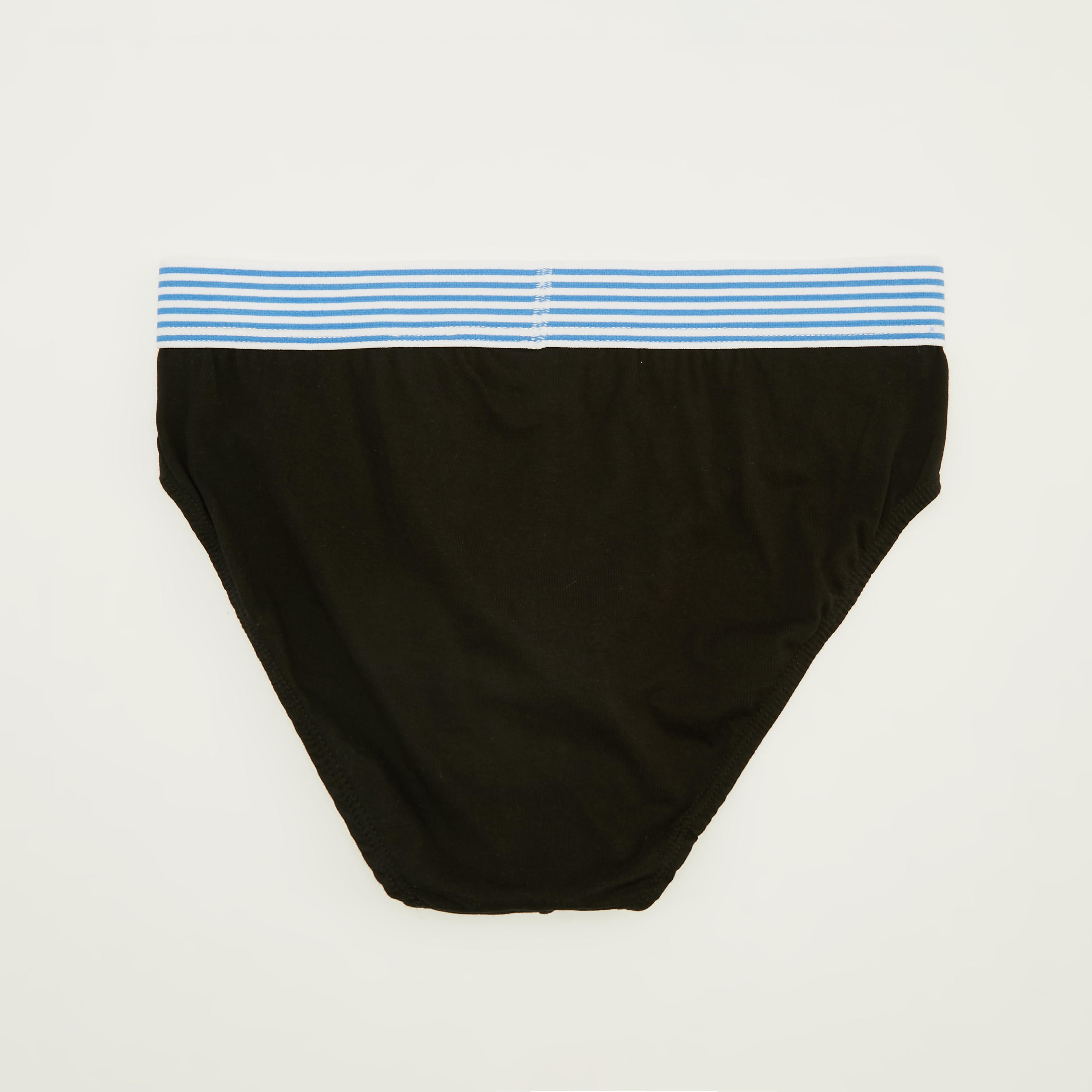 سراويل داخلية سادة بخصر مقلّم - طقم من 3 قطع-men-clothing-innerwear-underwear-image-3