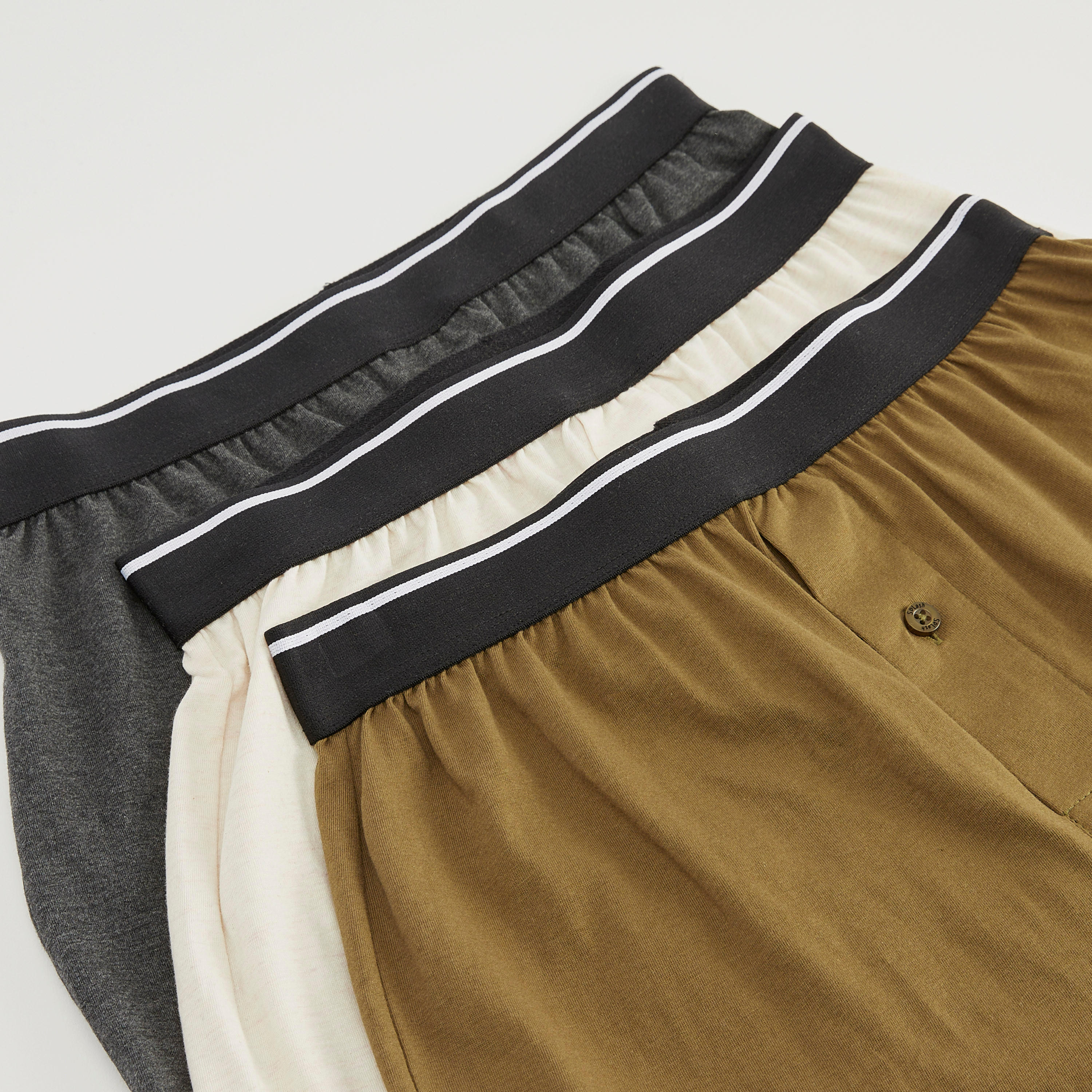 بوكسر سادة بخصر مطّاطي - طقم من 3 قطع-men-clothing-innerwear-underwear-image-3