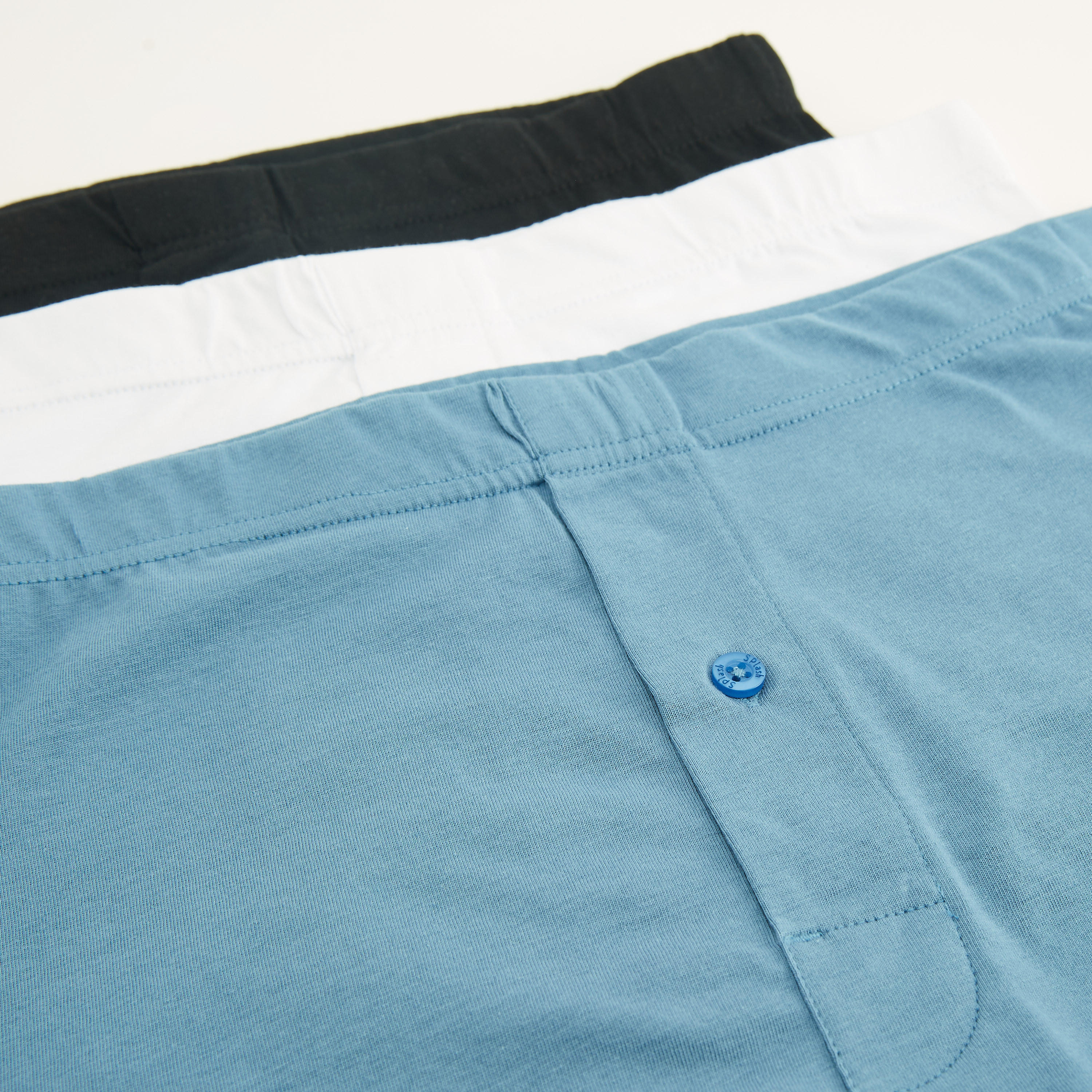 Set of 3 - Solid Boxers with Elasticated Waistband-men-clothing-innerwear-underwear-image-2