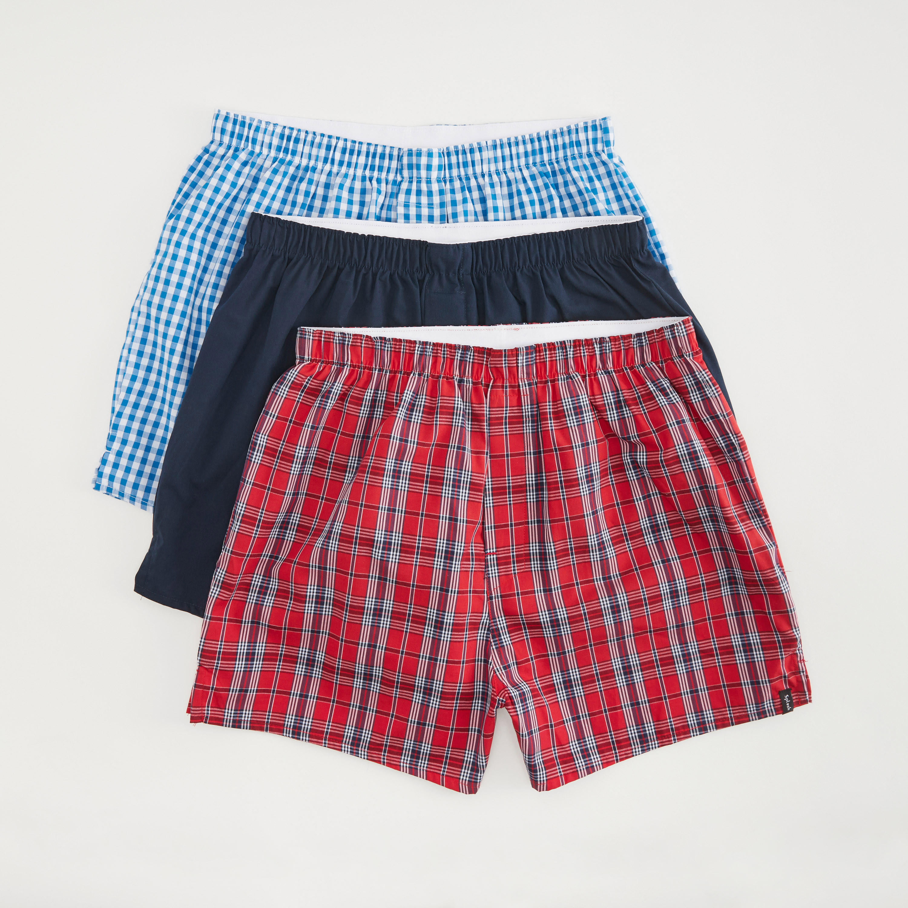 بوكسر بخصر مطاطي- طقم من 3 قطع متنوعة-men-clothing-innerwear-underwear-image-1