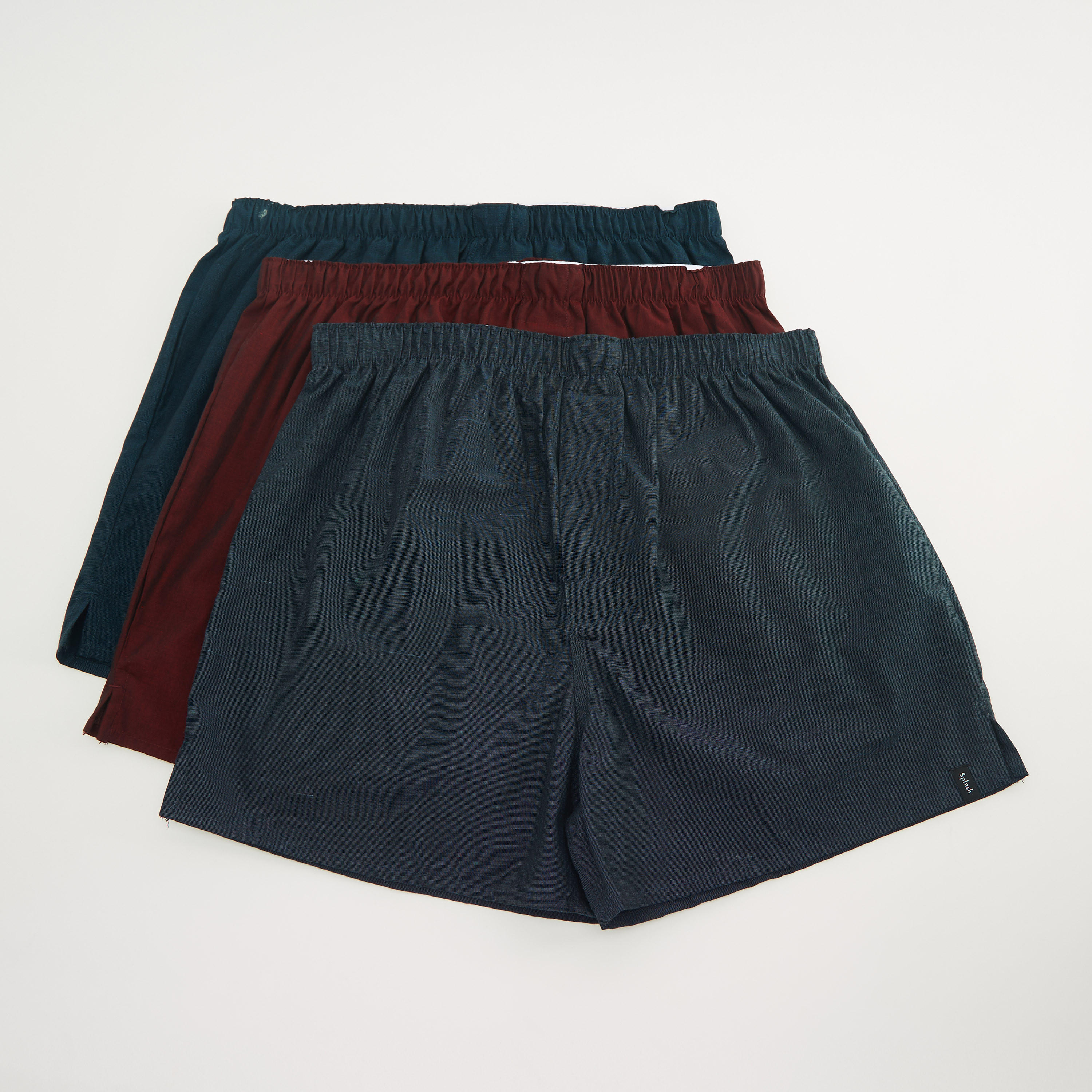 Set of 3 - Solid Boxers with Elasticated Waistband-men-clothing-innerwear-underwear-image-1