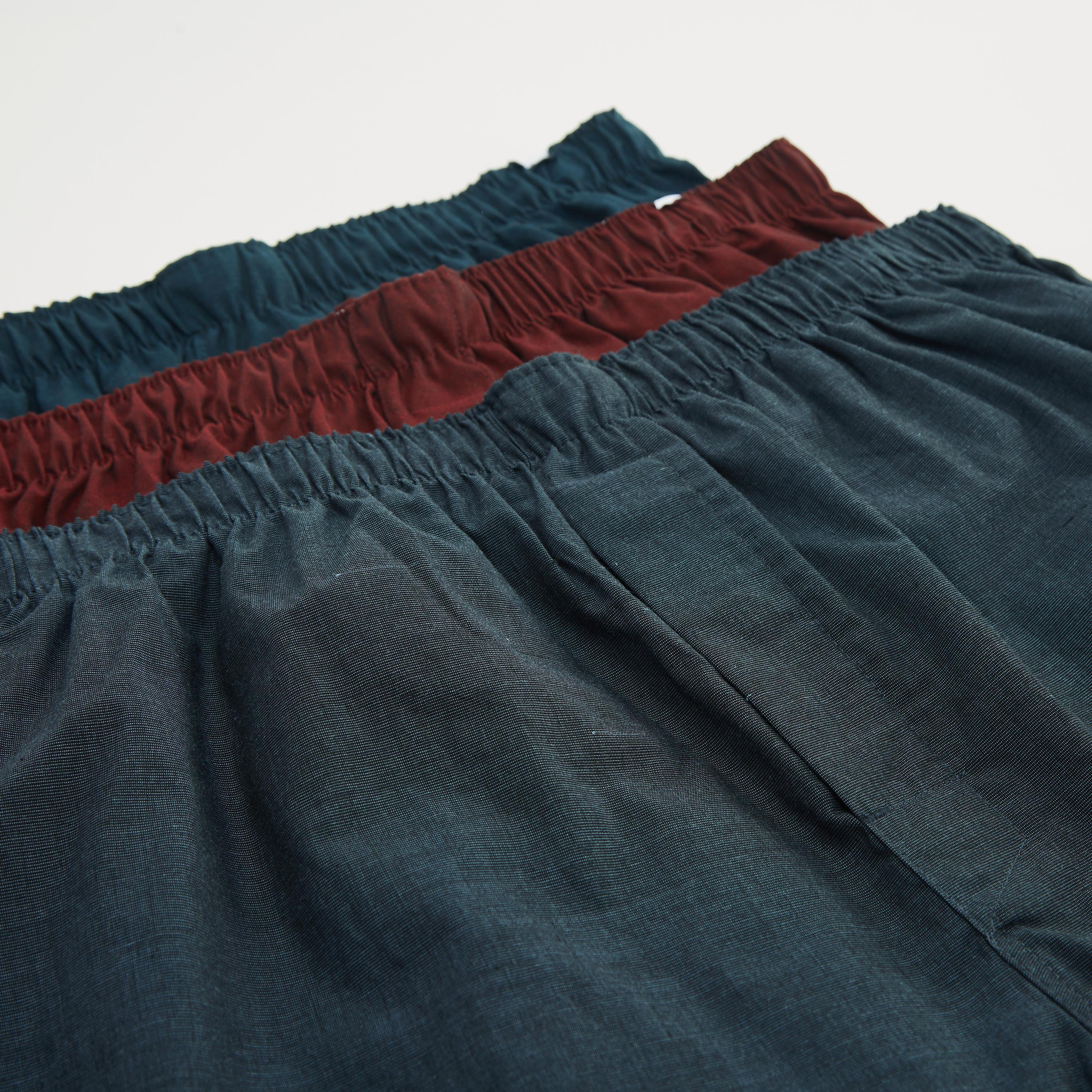 Set of 3 - Solid Boxers with Elasticated Waistband-men-clothing-innerwear-underwear-image-2