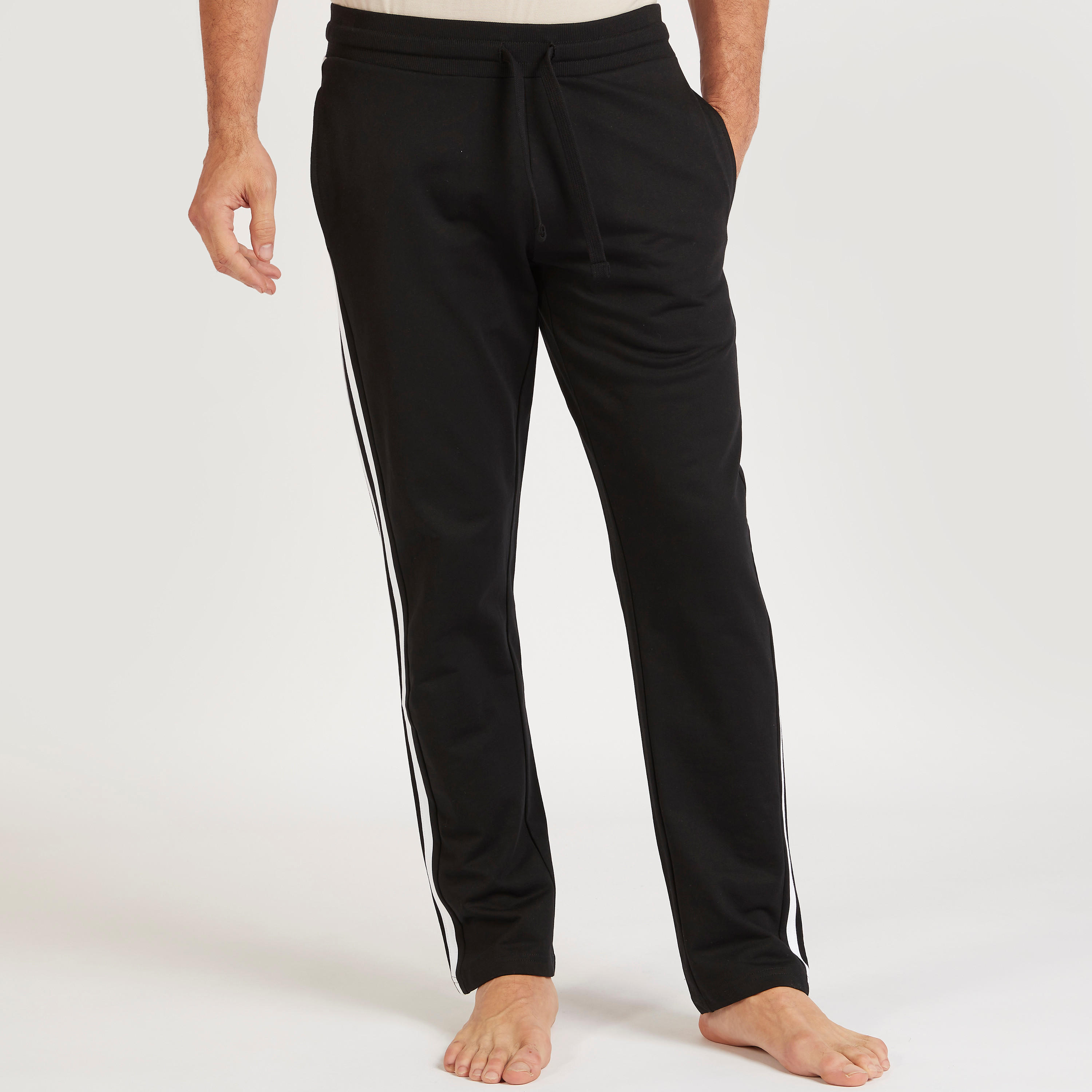 بنطلون بيجاما طويل مخطّط برباط إغلاق وجيوب-men-clothing-nightwear-pyjamaandshorts-image-4