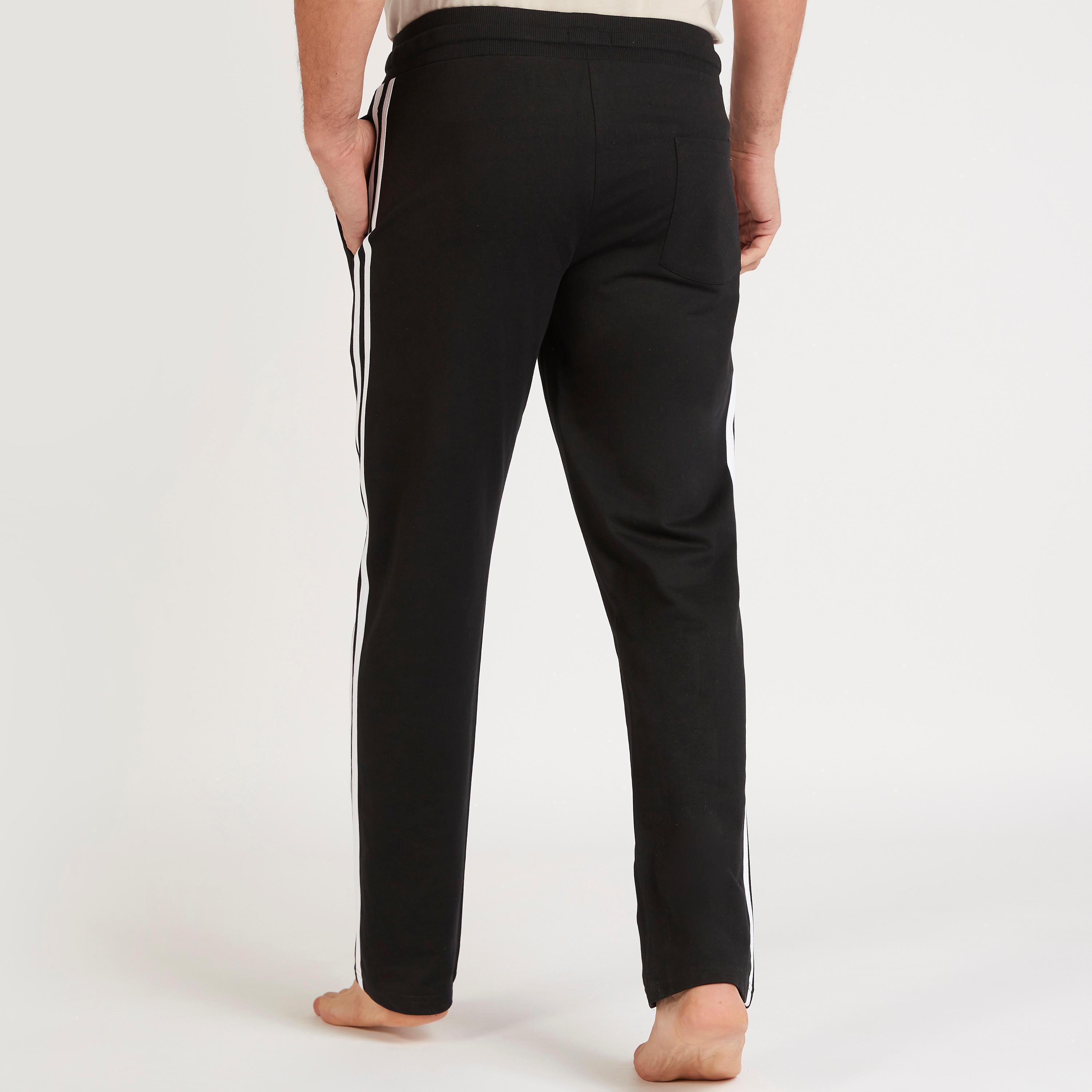 بنطلون بيجاما طويل مخطّط برباط إغلاق وجيوب-men-clothing-nightwear-pyjamaandshorts-image-1