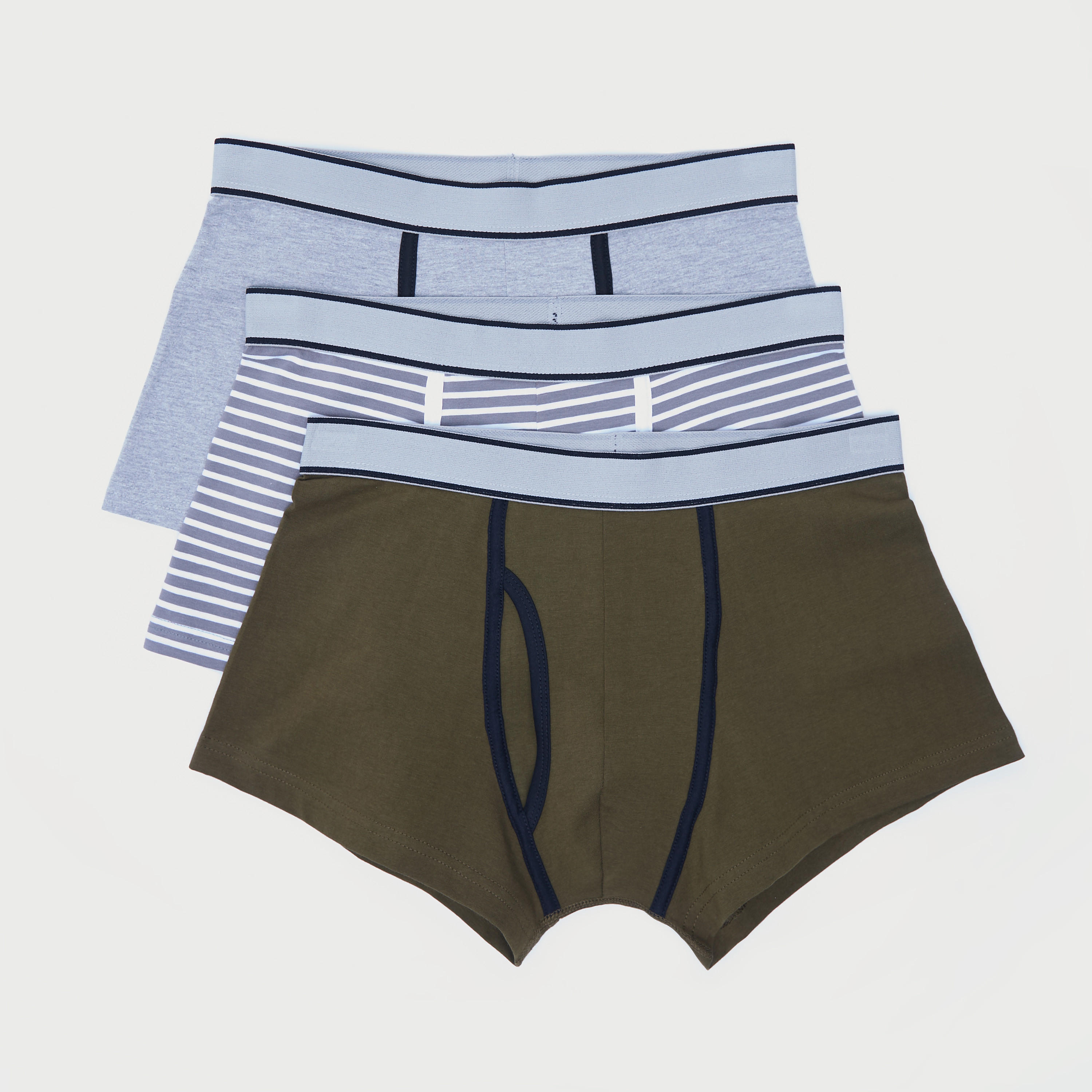 شورت ترانك بخصر مطّاطي- طقم من قطعتين متنوعين-men-clothing-innerwear-underwear-image-1