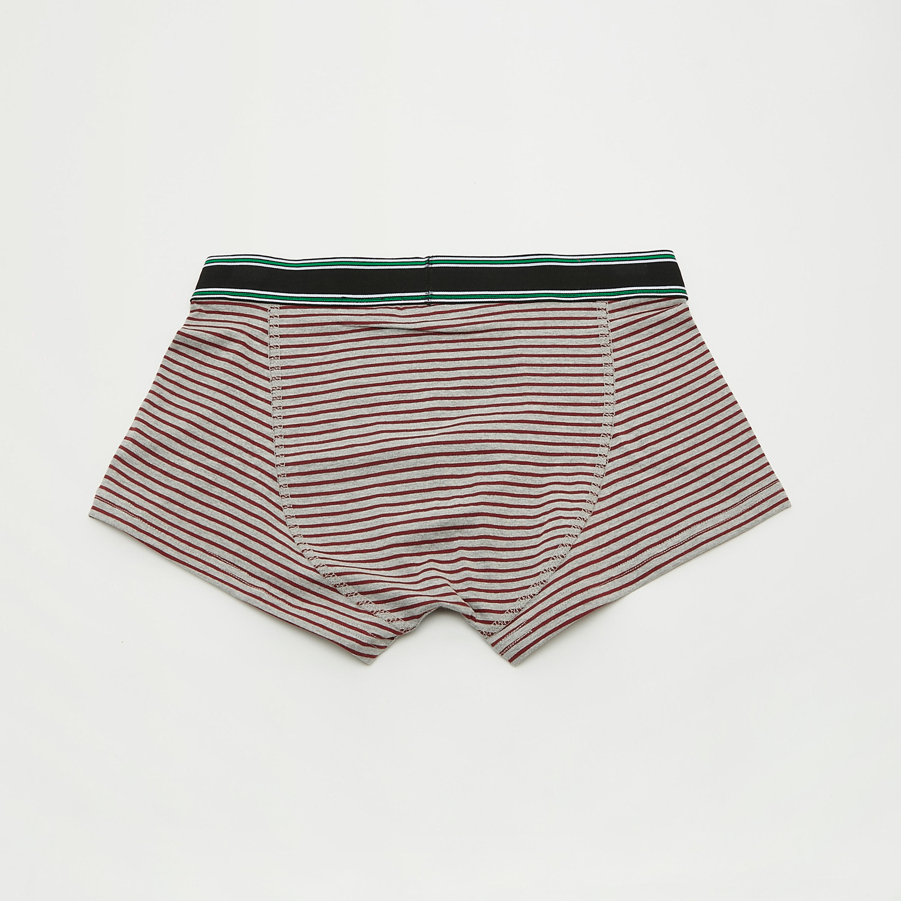 شورتات ترانك مستدامة مخططة بخصر مطّاطي - طقم من 3 قطع-men-clothing-innerwear-underwear-image-4