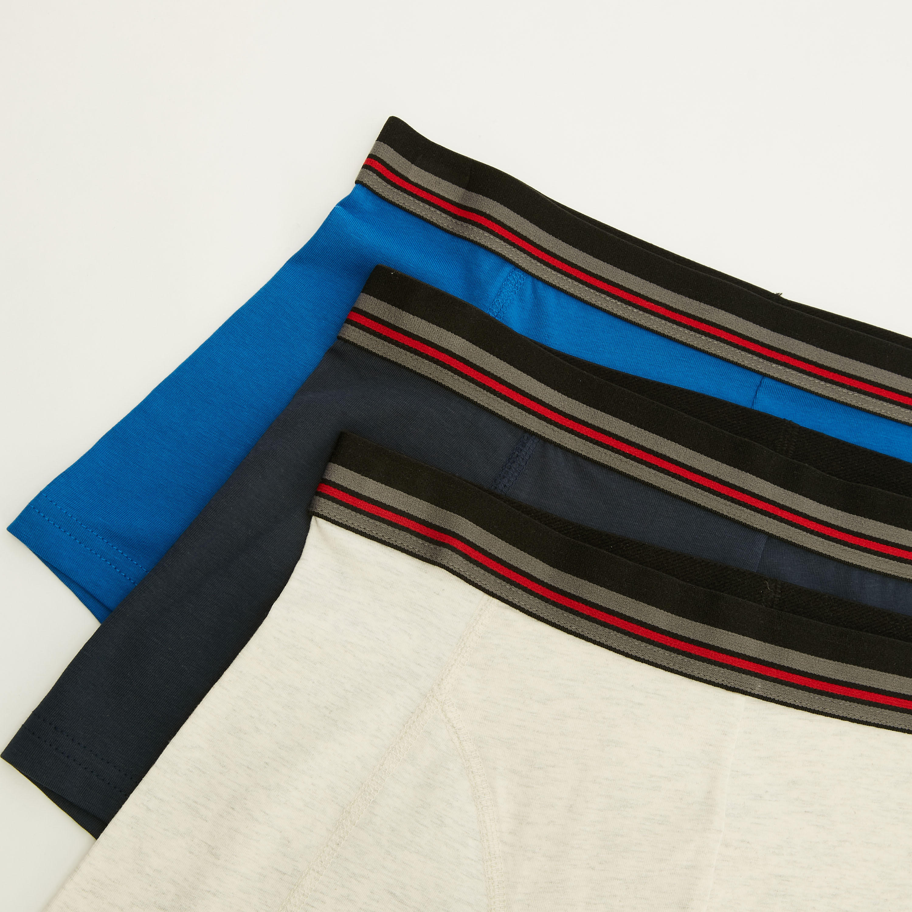 Set of 3 - Solid Hipster Trunks with Elasticised Waist-men-clothing-innerwear-underwear-image-2