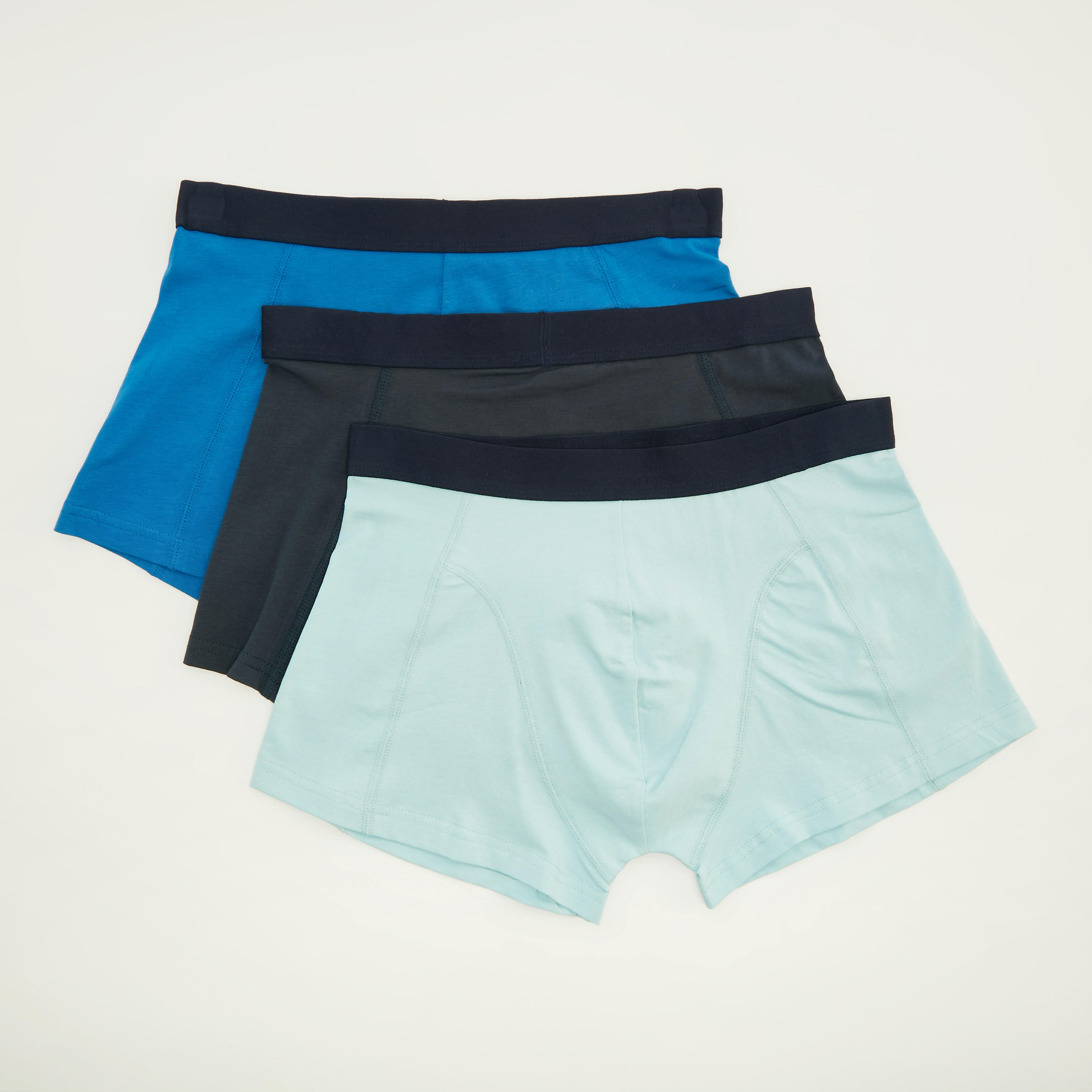 شورت ترانك سادة بخصر مطّاطي- طقم من 3 قطع-men-clothing-innerwear-underwear-image-1