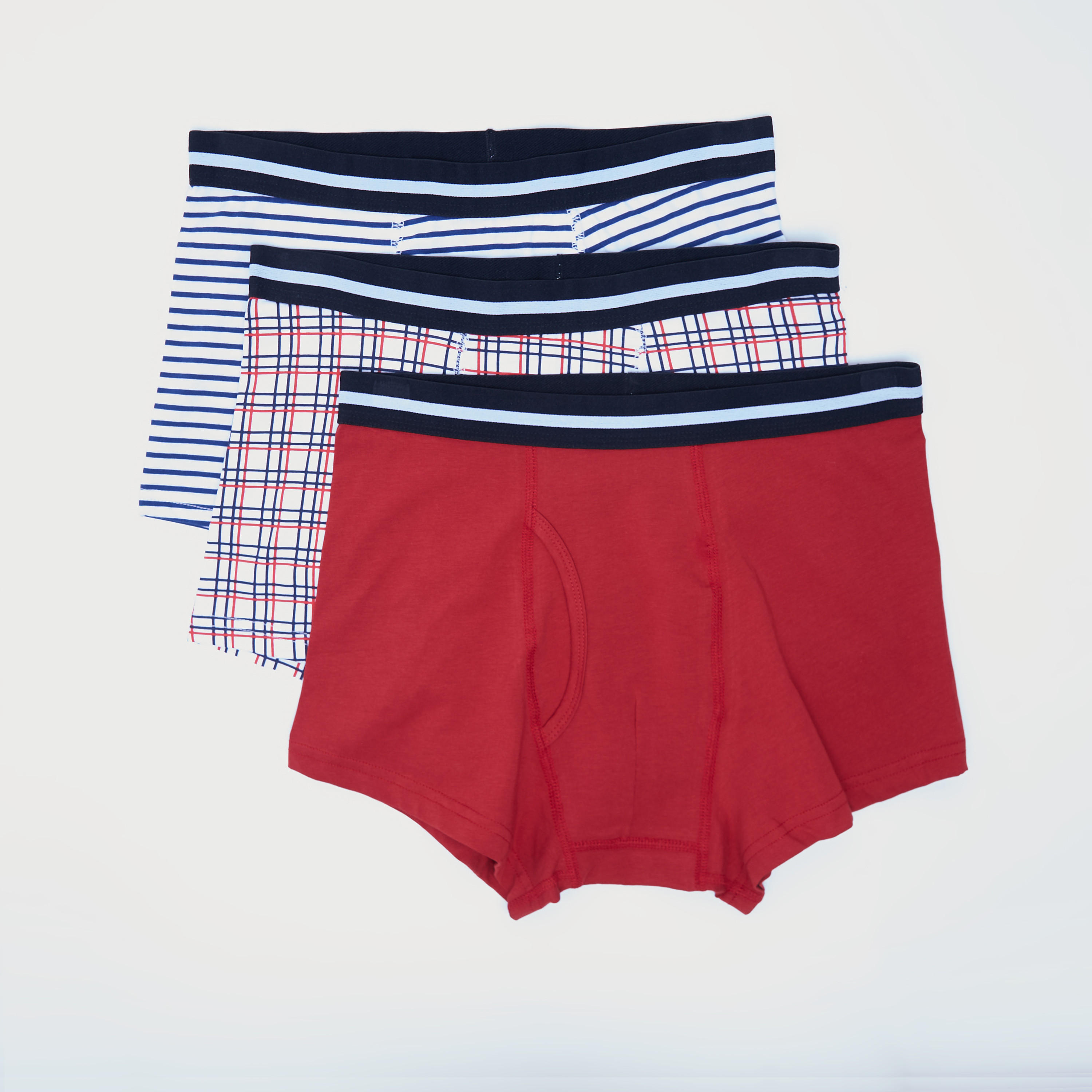 Set of 3 - Assorted Trunks with Elasticated Waistband-men-clothing-innerwear-underwear-image-1