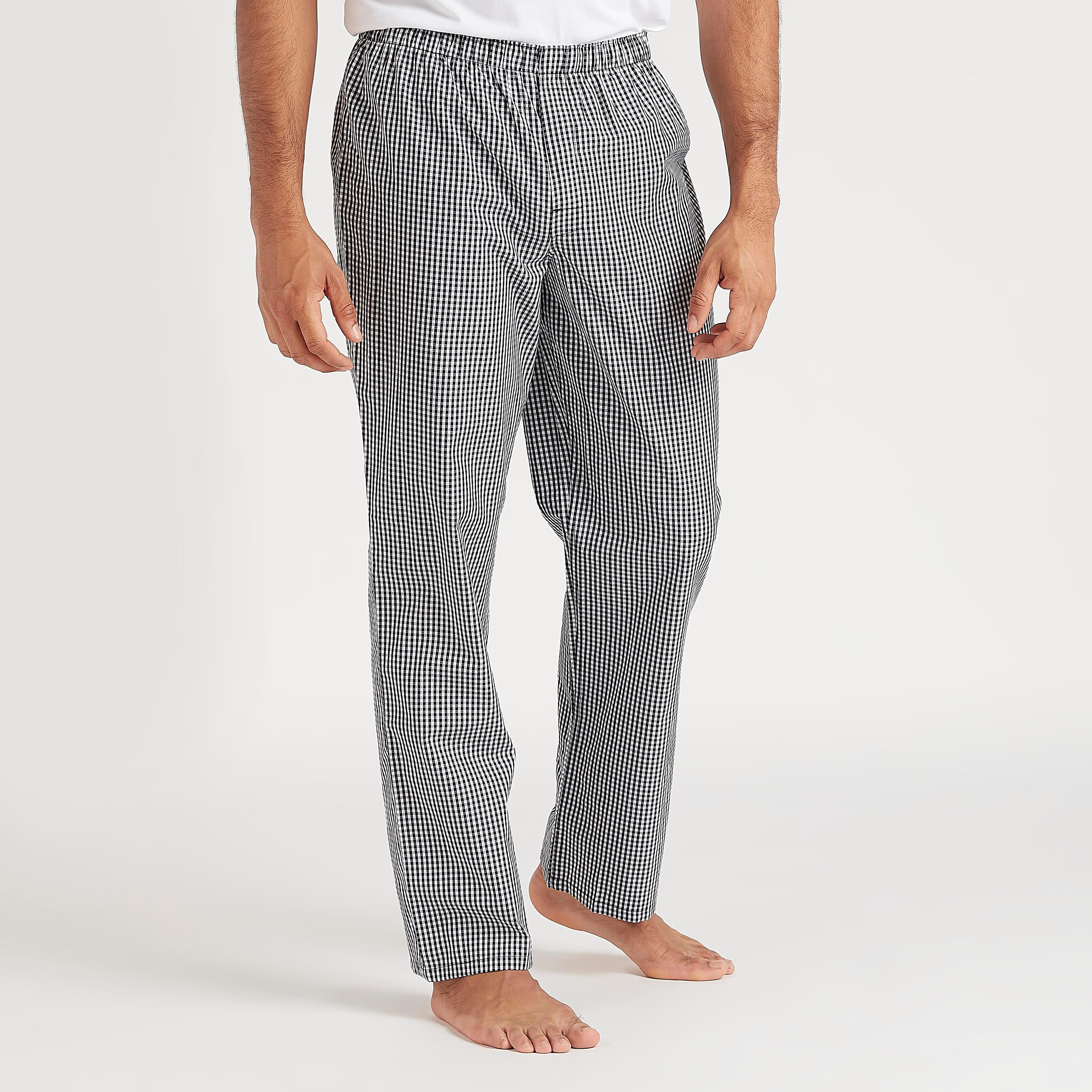 بيجاما طويلة بتصميم مقلّم وحزام خصر مطاطي-men-clothing-nightwear-pyjamaandshorts-image-4
