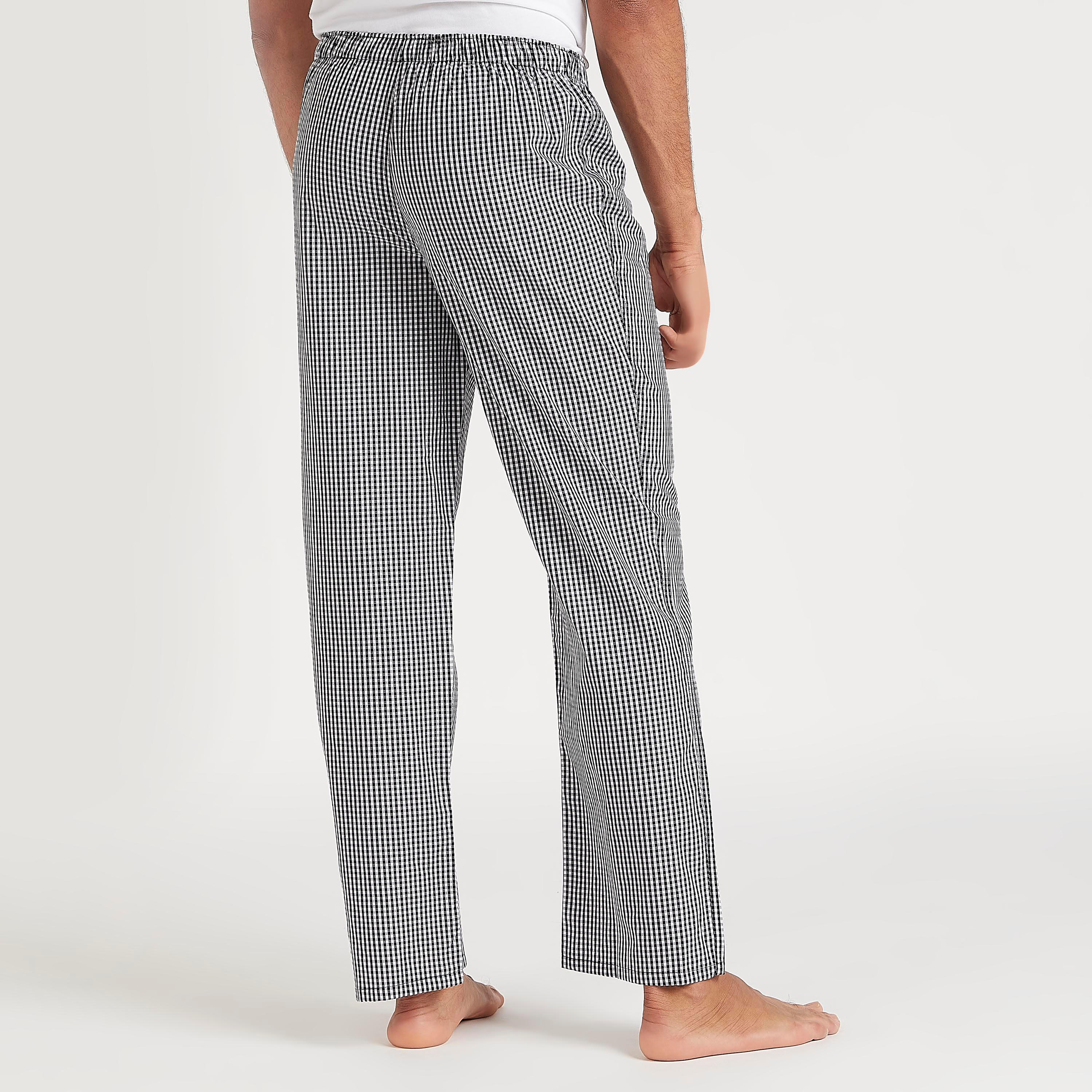 بيجاما طويلة بتصميم مقلّم وحزام خصر مطاطي-men-clothing-nightwear-pyjamaandshorts-image-5
