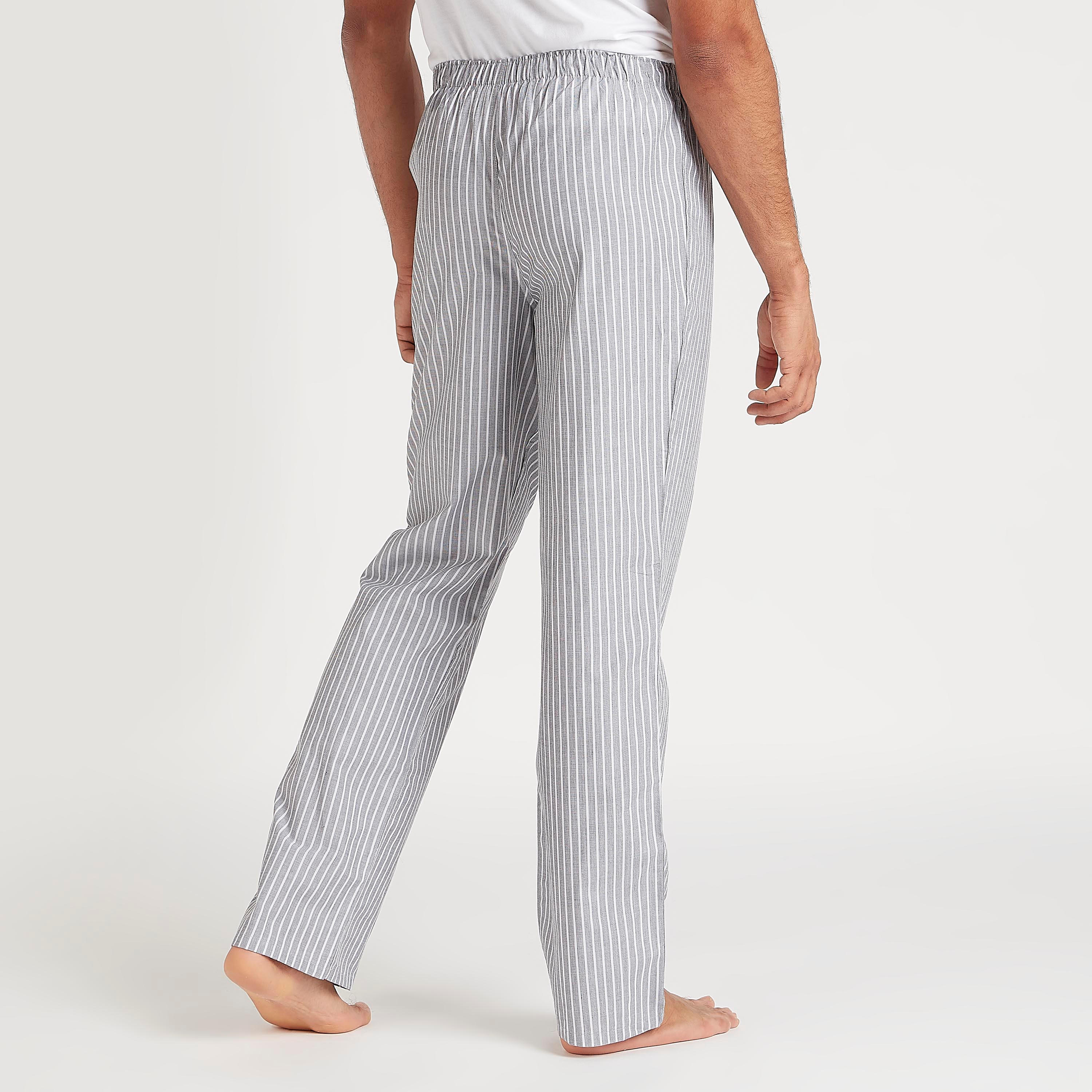 بيجاما طويلة بتصميم مقلّم وحزام خصر مطاطي-men-clothing-nightwear-pyjamaandshorts-image-6