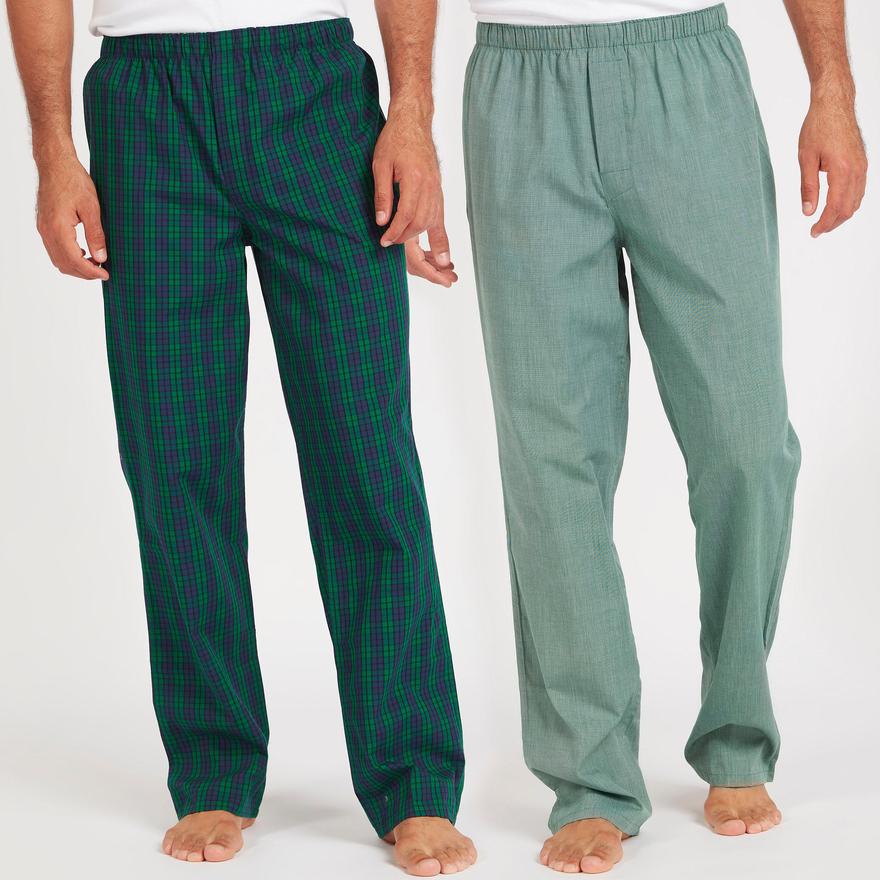 طقم بيجامات طويلة متنوّعة بخصر مطاطي - قطعتين-men-clothing-nightwear-pyjamaandshorts-image-1