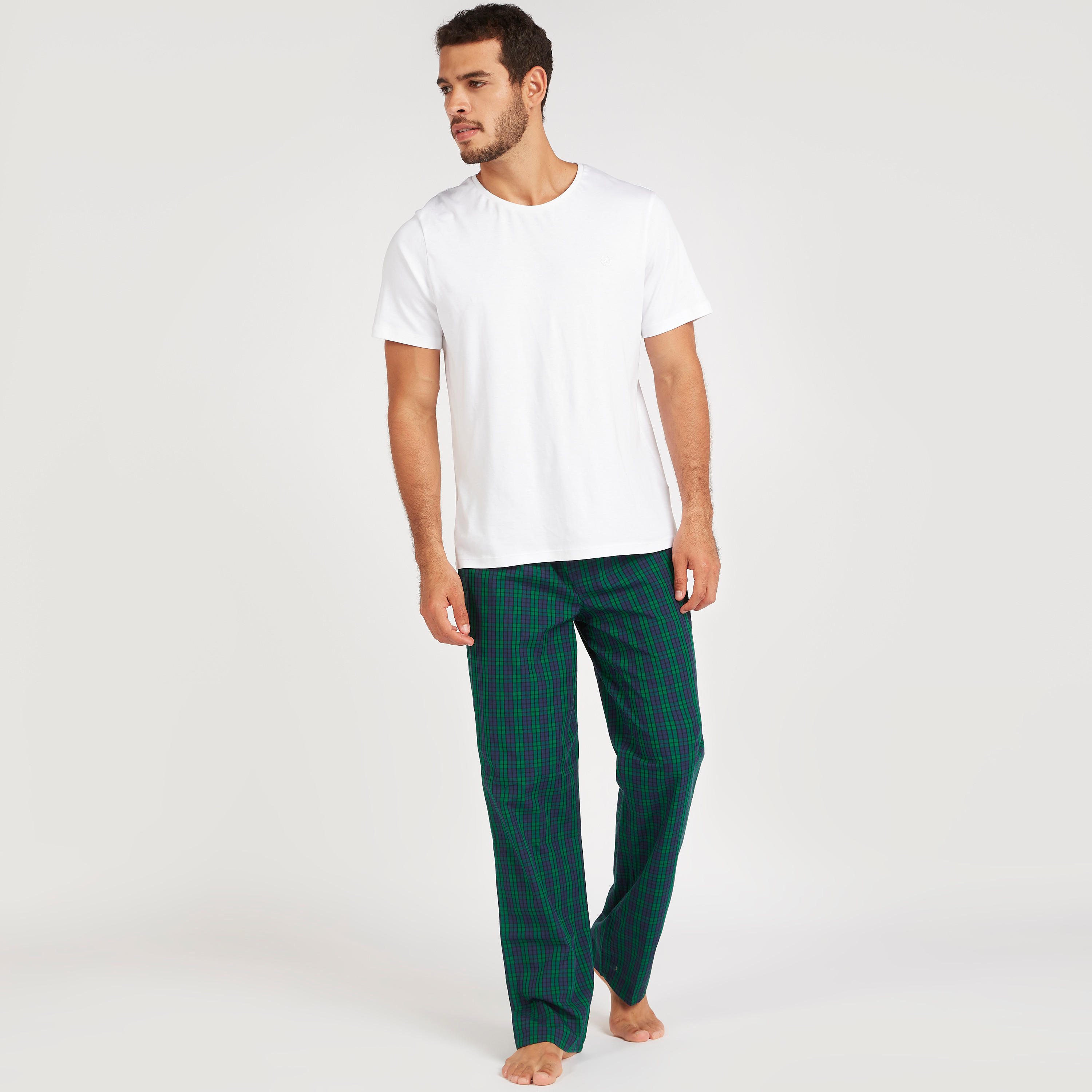 طقم بيجامات طويلة متنوّعة بخصر مطاطي - قطعتين-men-clothing-nightwear-pyjamaandshorts-image-2