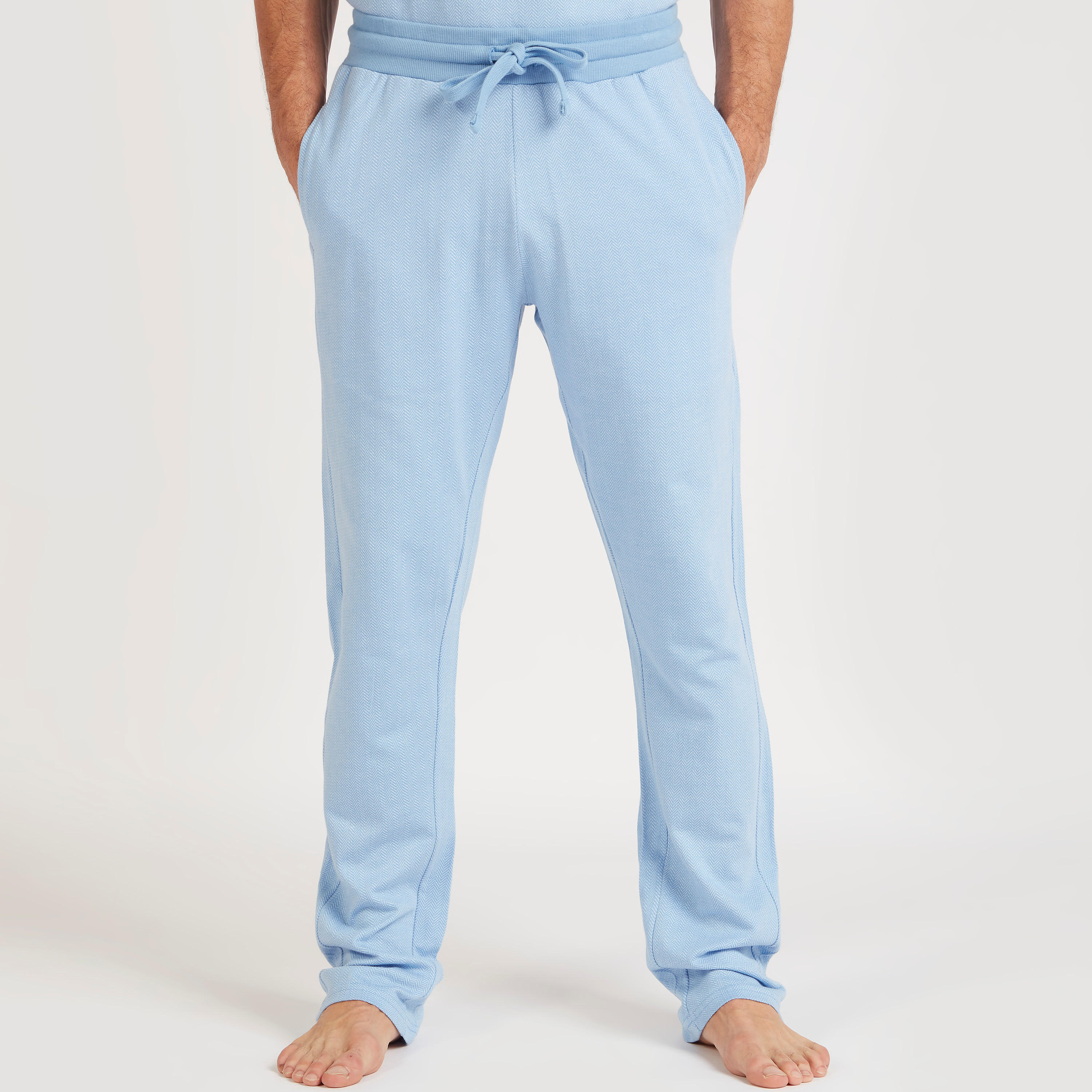 Solid Crew Neck T-shirt and Full Length Pyjama Set-men-clothing-nightwear-sets-image-2
