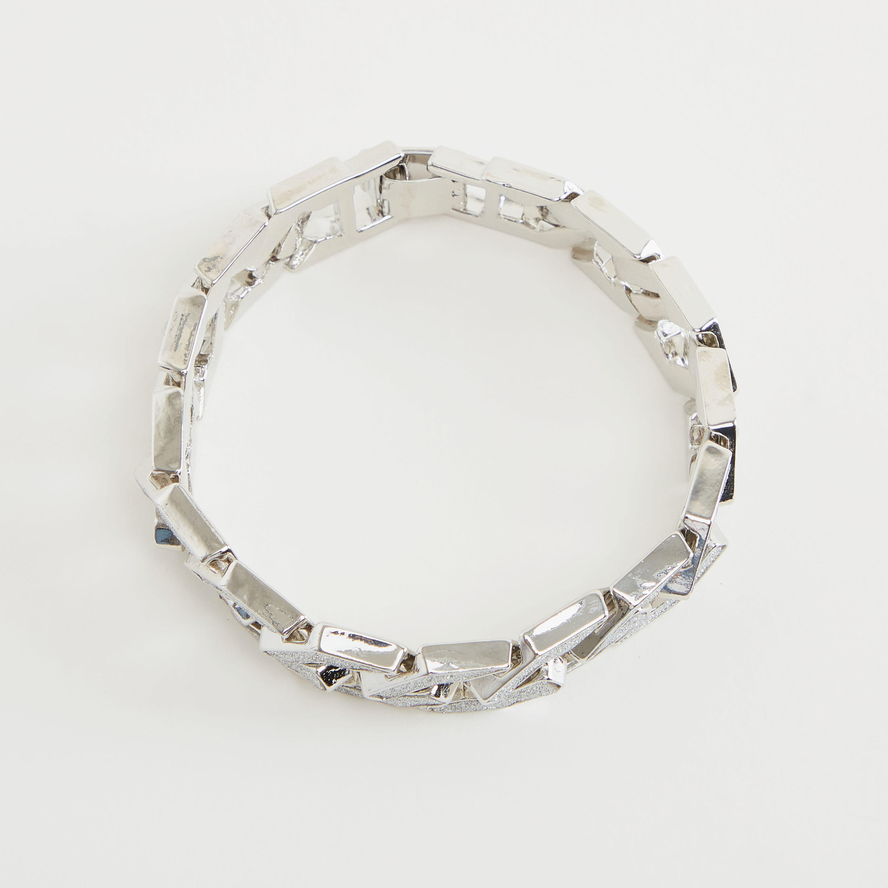 Metallic Textured Chunky Bracelet-men-watchesandjewellery-bracelets-image-3