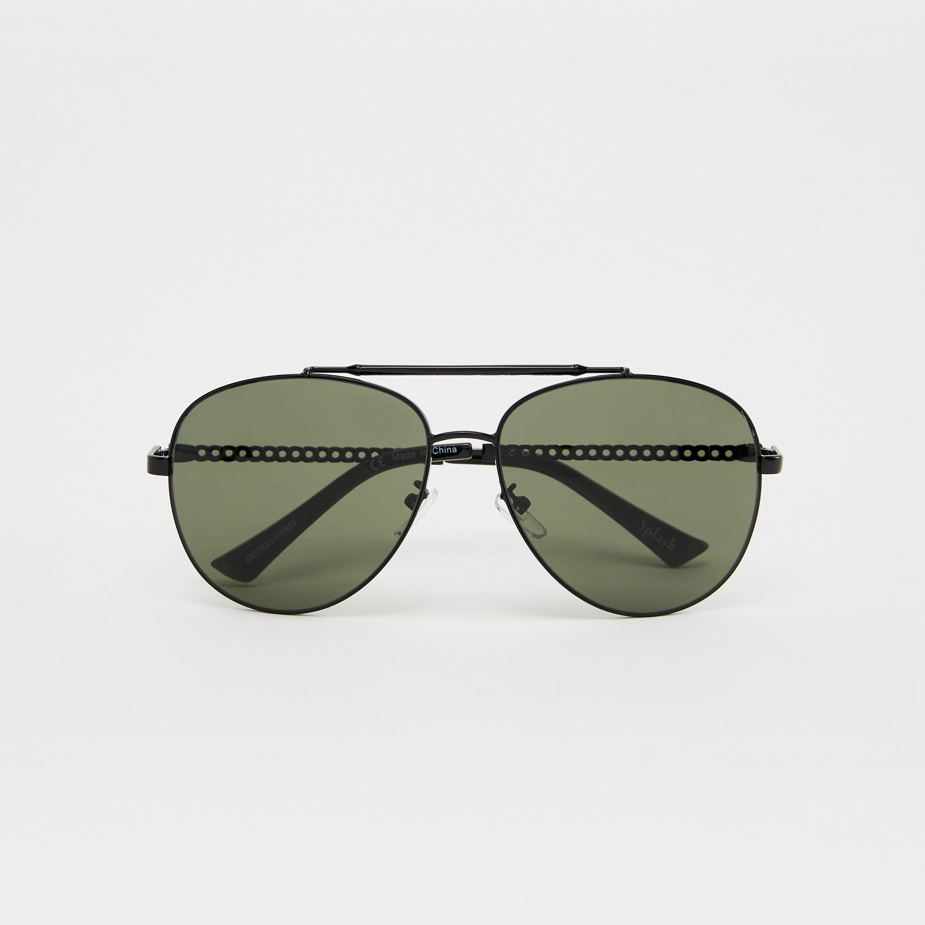 نظّارة شمسية أفياتور بإطار كامل ووسادات للأنف-men-sunglasses-image-1