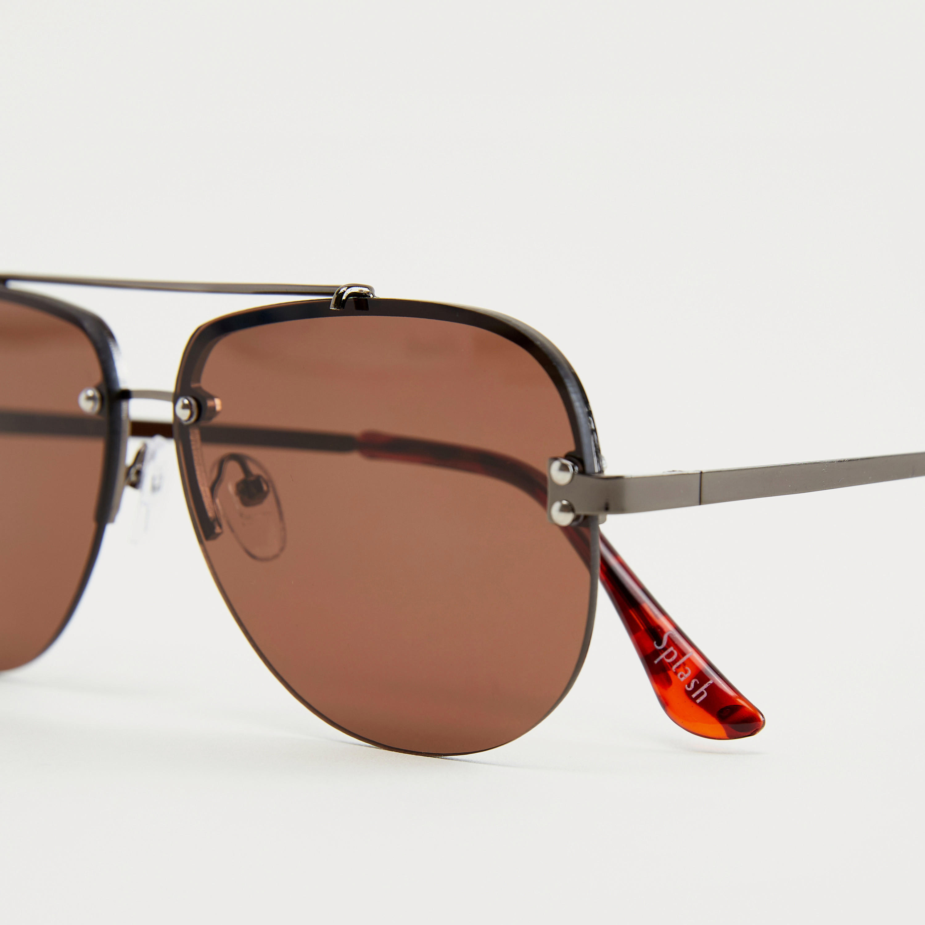 نظّارة شمسية أفياتور نصف إطار ووسادات للأنف-men-sunglasses-image-3