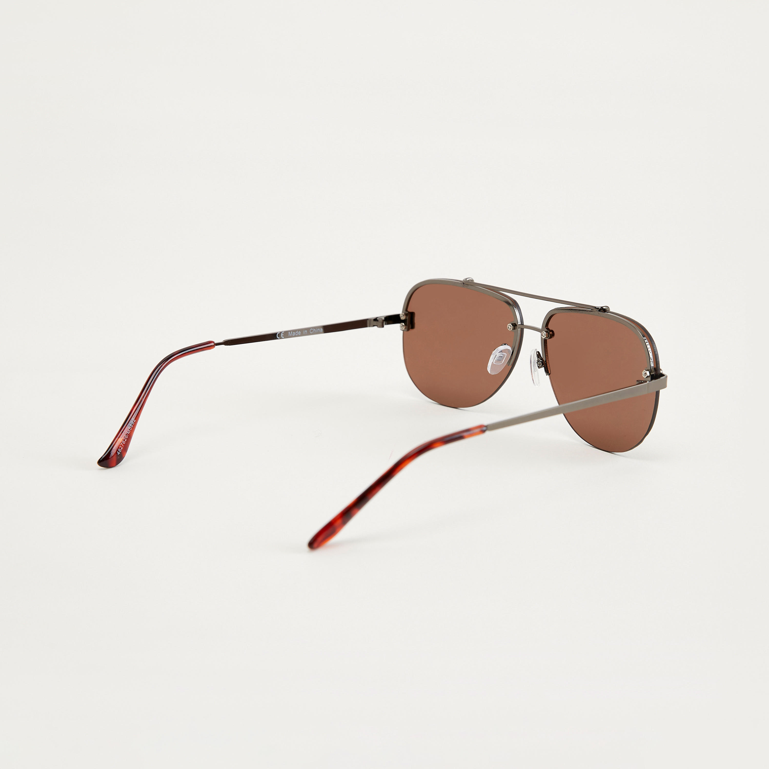 نظّارة شمسية أفياتور نصف إطار ووسادات للأنف-men-sunglasses-image-1