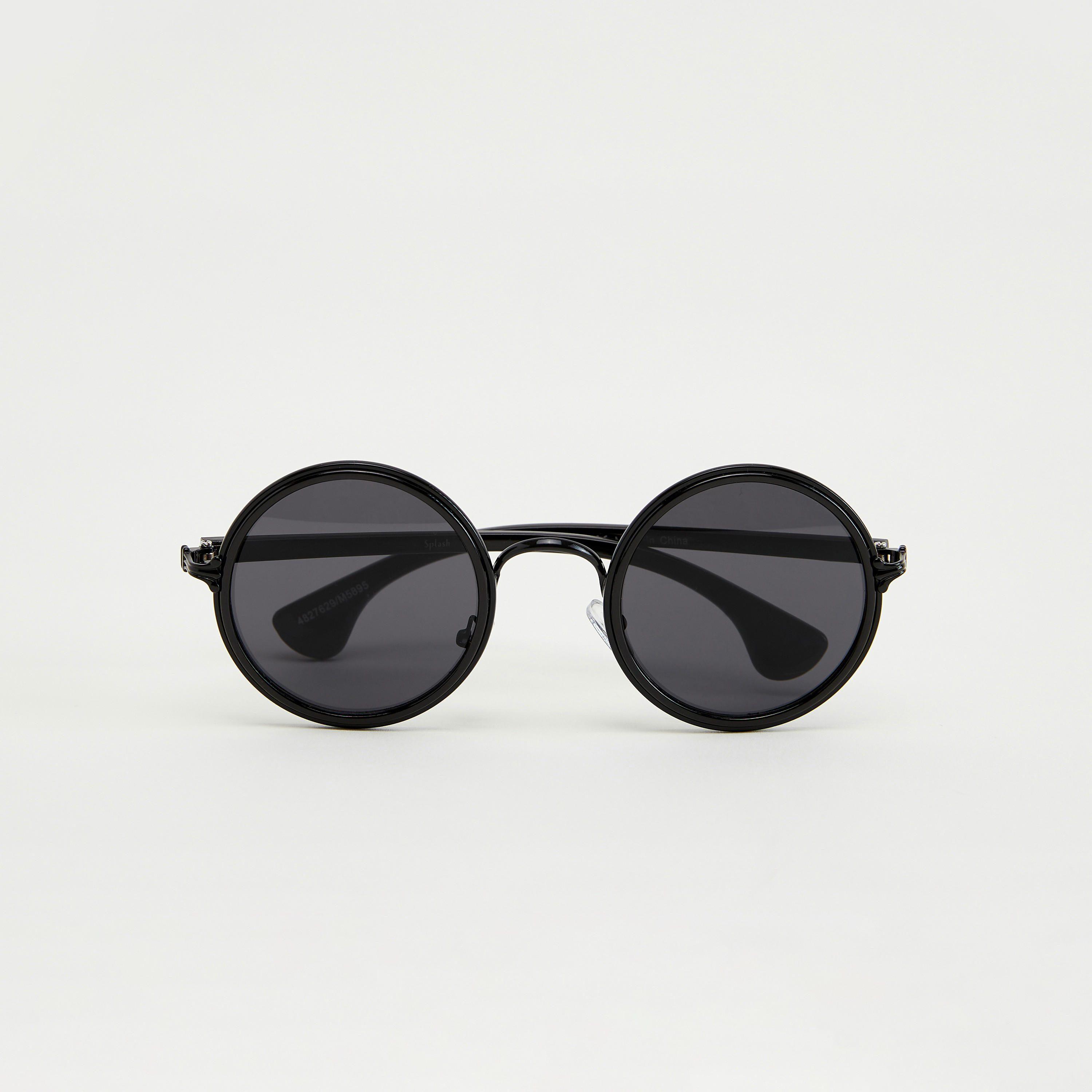 نظّارة شمسية مستديرة بإطار كامل ووسادات للأنف-men-sunglasses-image-1