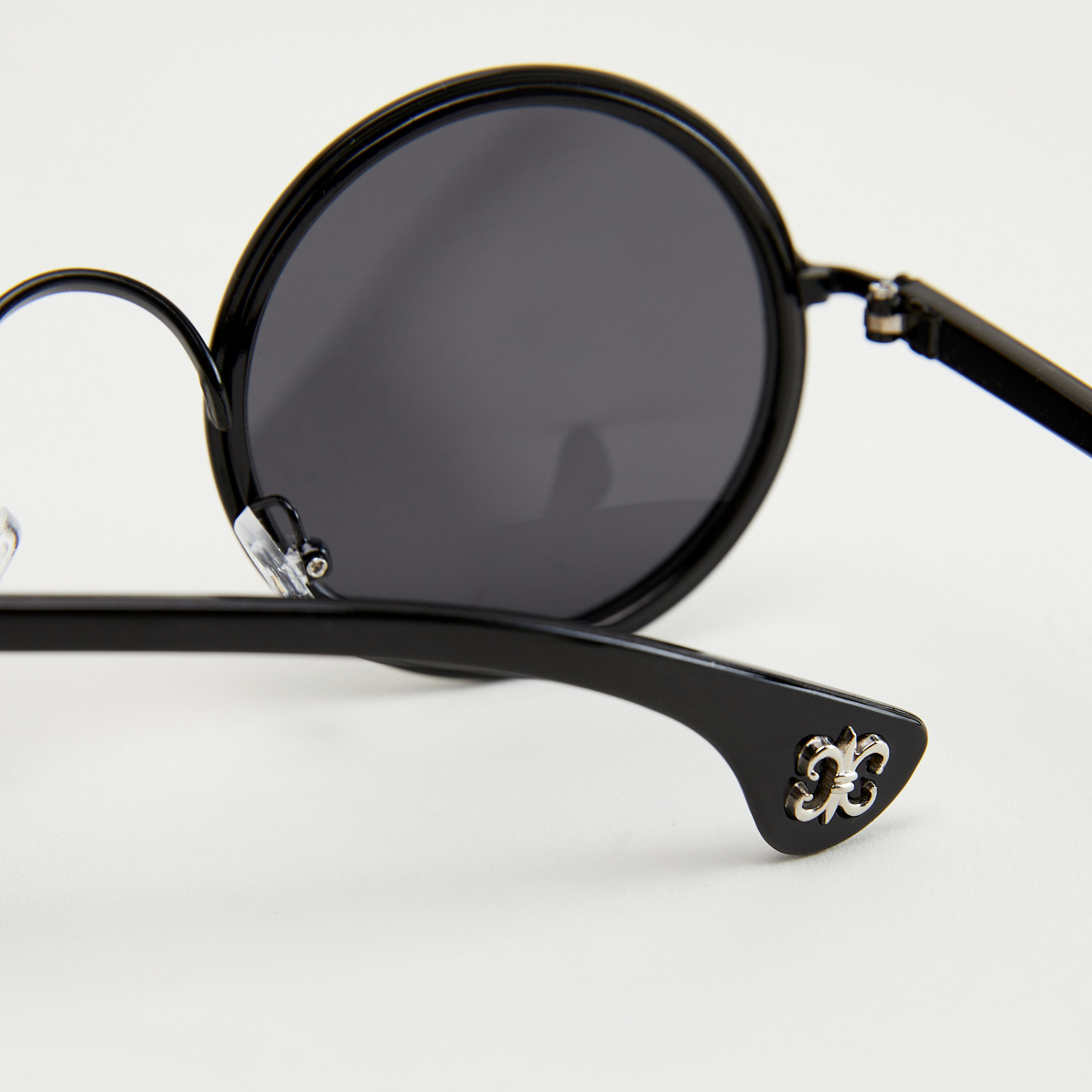 نظّارة شمسية مستديرة بإطار كامل ووسادات للأنف-men-sunglasses-image-3