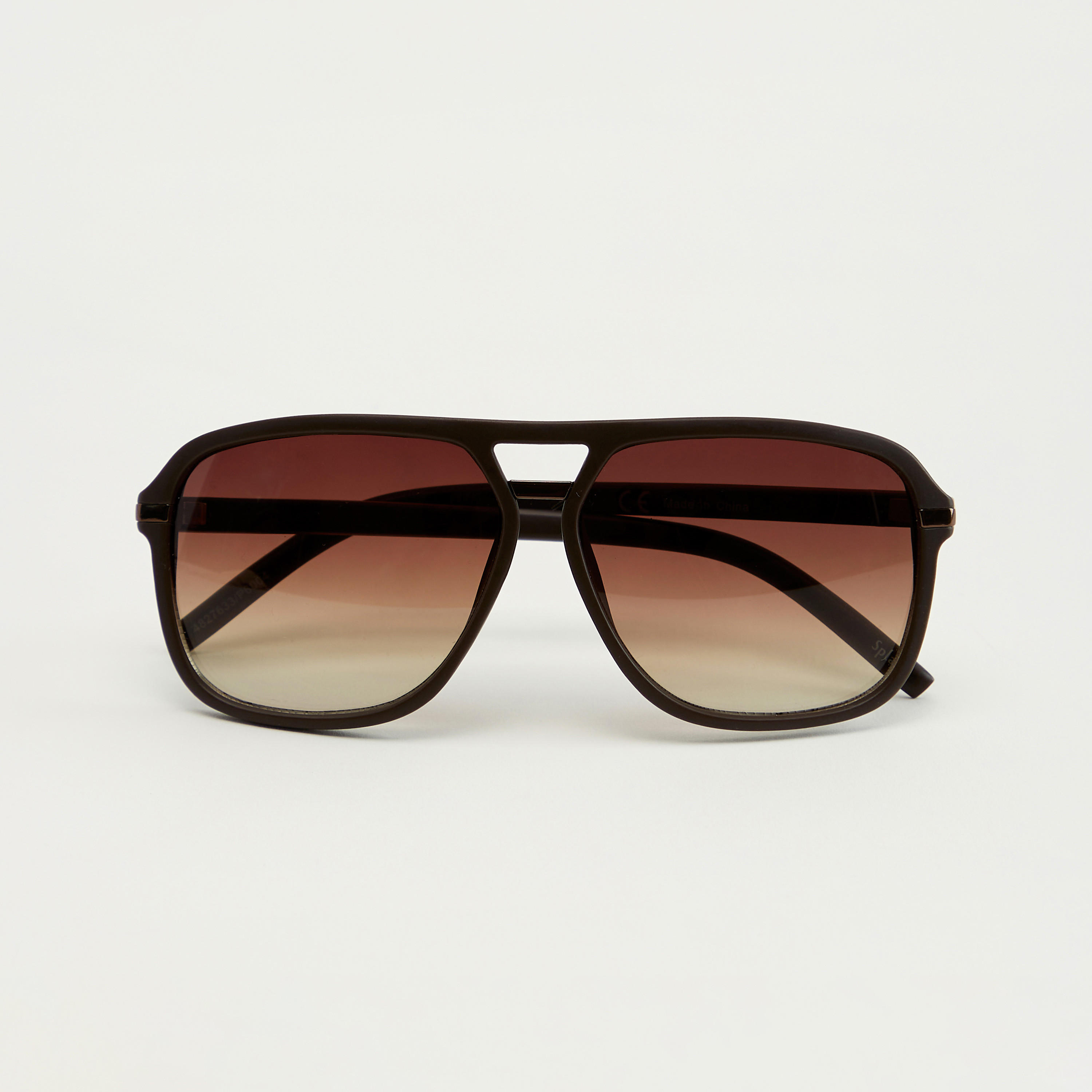 نظّارة شمسية بلاستيك بإطار كامل ووسادات أنف-men-sunglasses-image-1