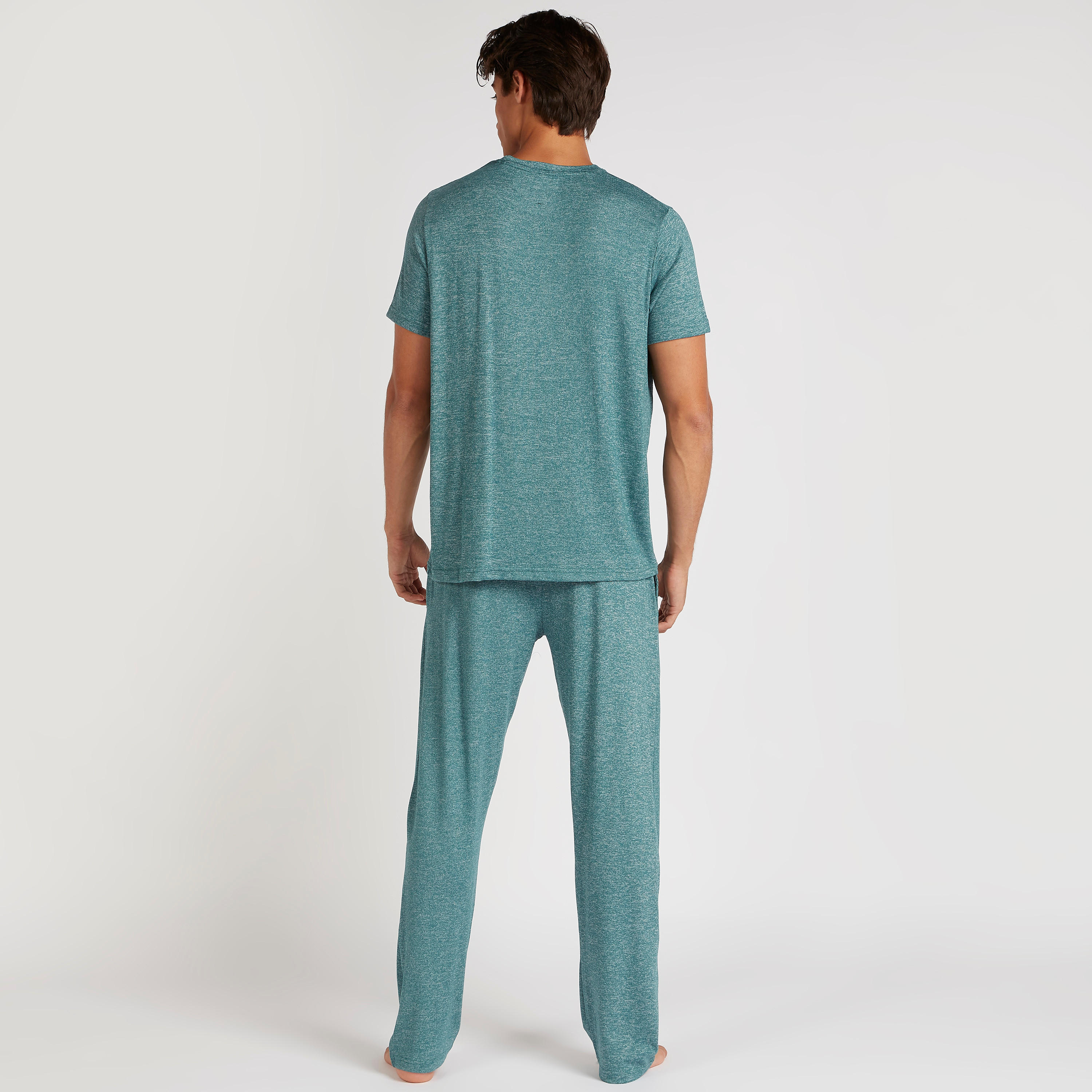 Solid Crew Neck T-shirt and Full Length Pyjama Set-men-clothing-nightwear-sets-image-6