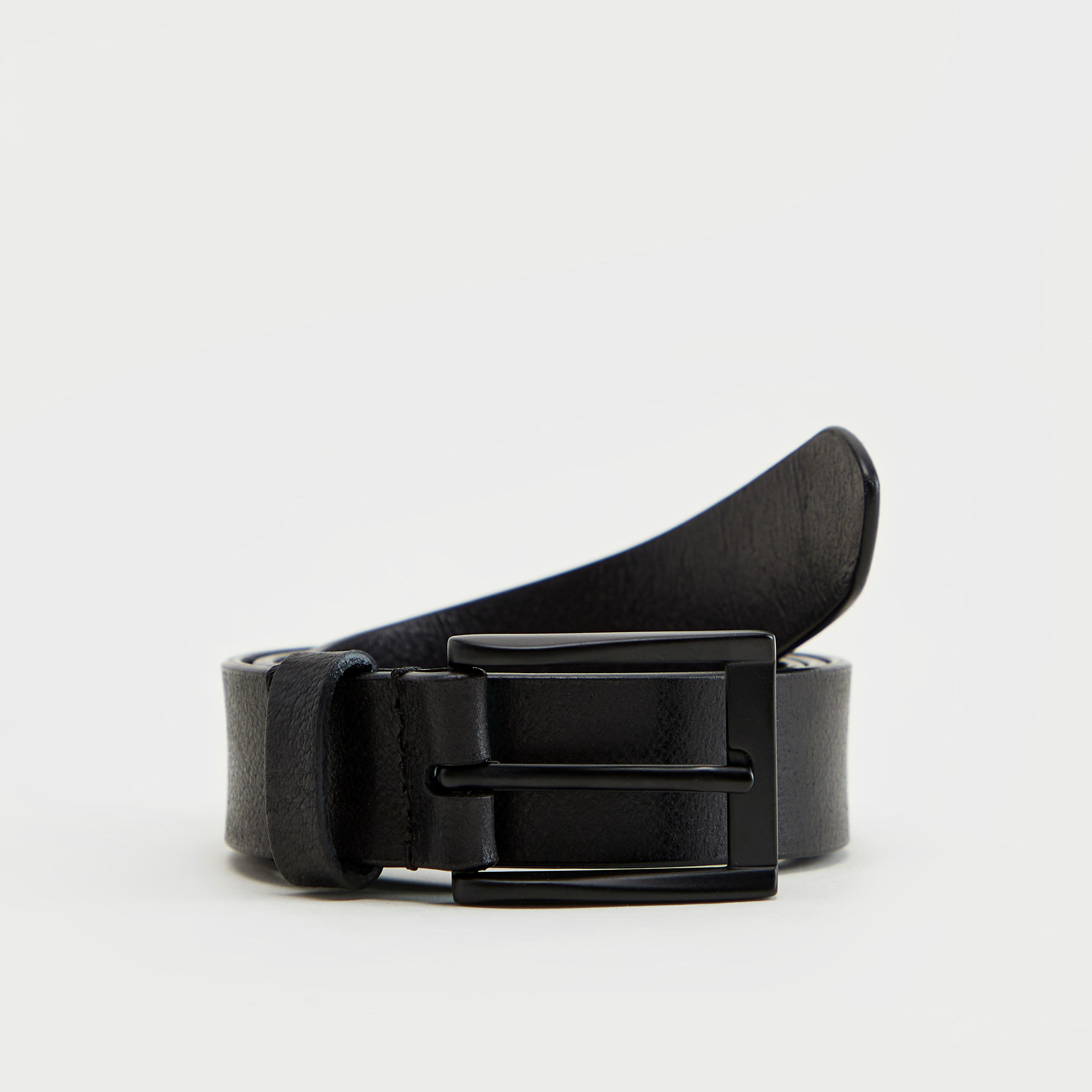 Textured Leather Belt with Pin Buckle Closure-men-beltsandwallets-belts-image-1