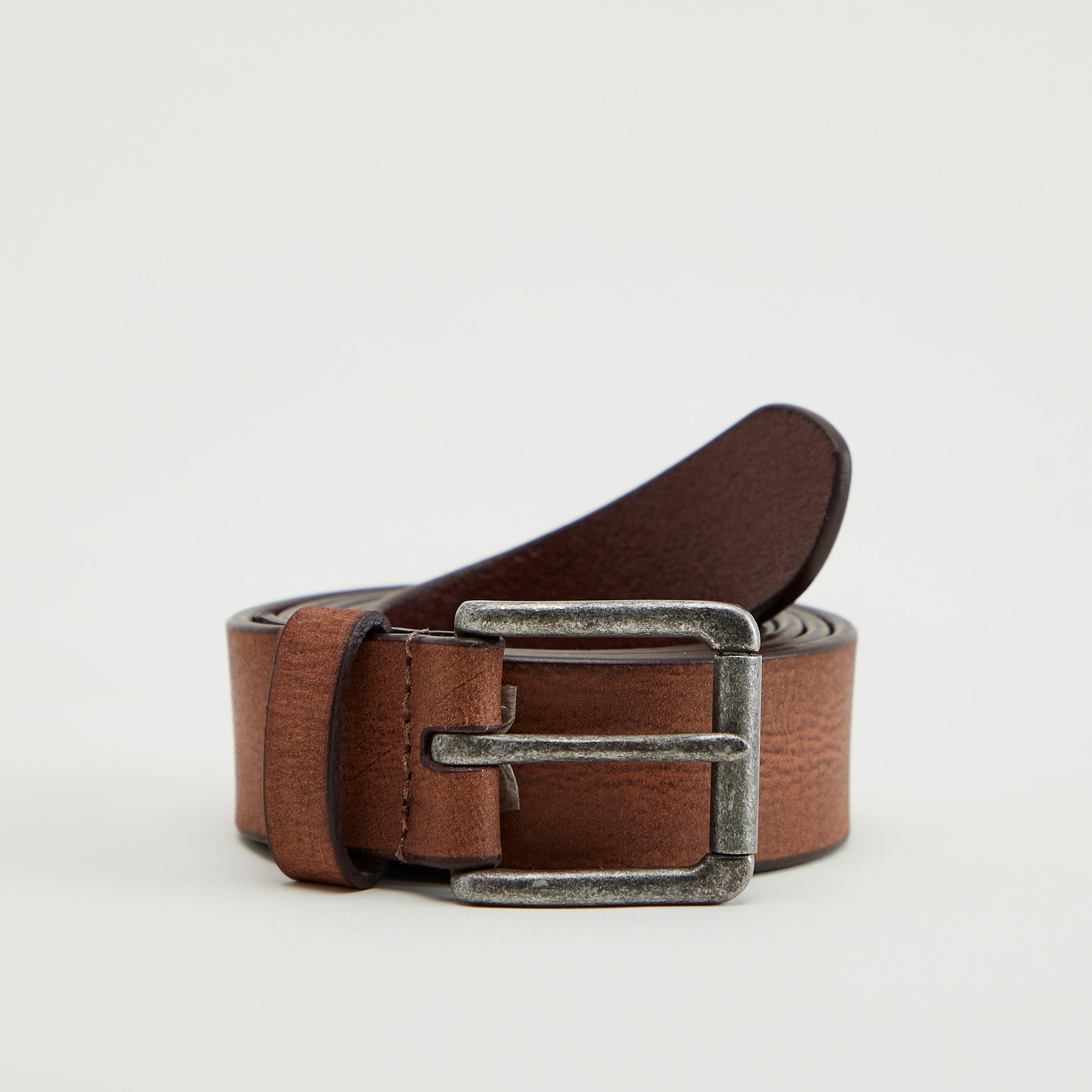 Textured Leather Belt with Pin Buckle Closure-men-beltsandwallets-belts-image-1