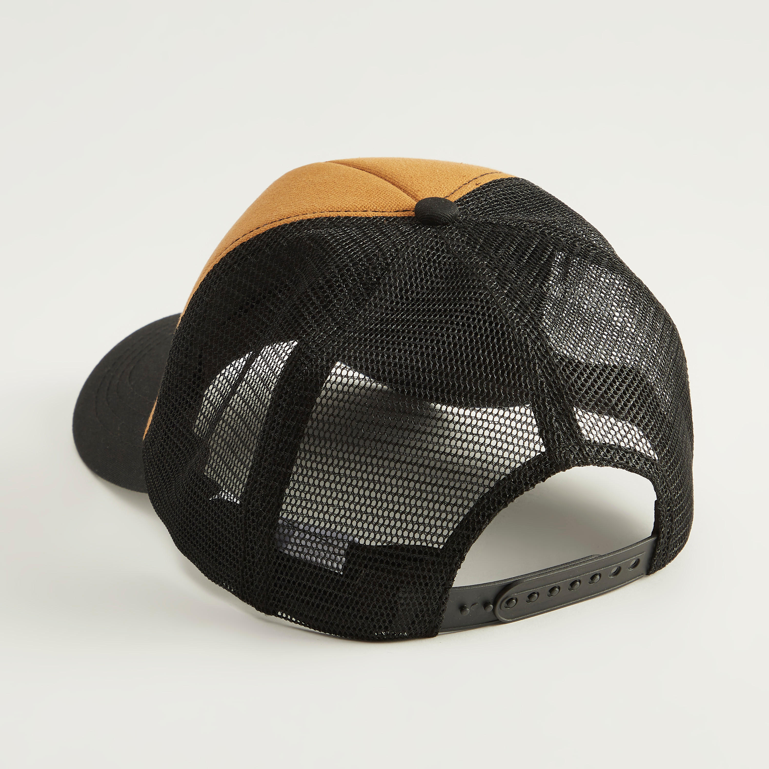 Embroidered Cap with Snap Back Closure and Mesh-men-caps-image-4