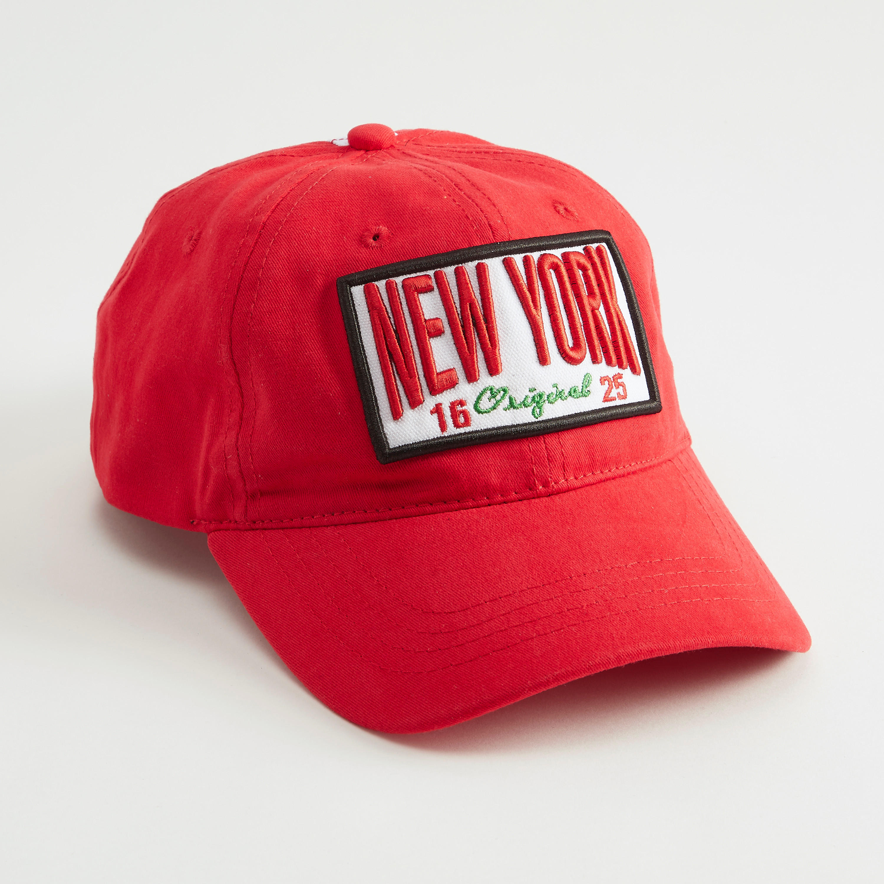 Applique Detailed Cap with Buckled Strap Closure-men-caps-image-1