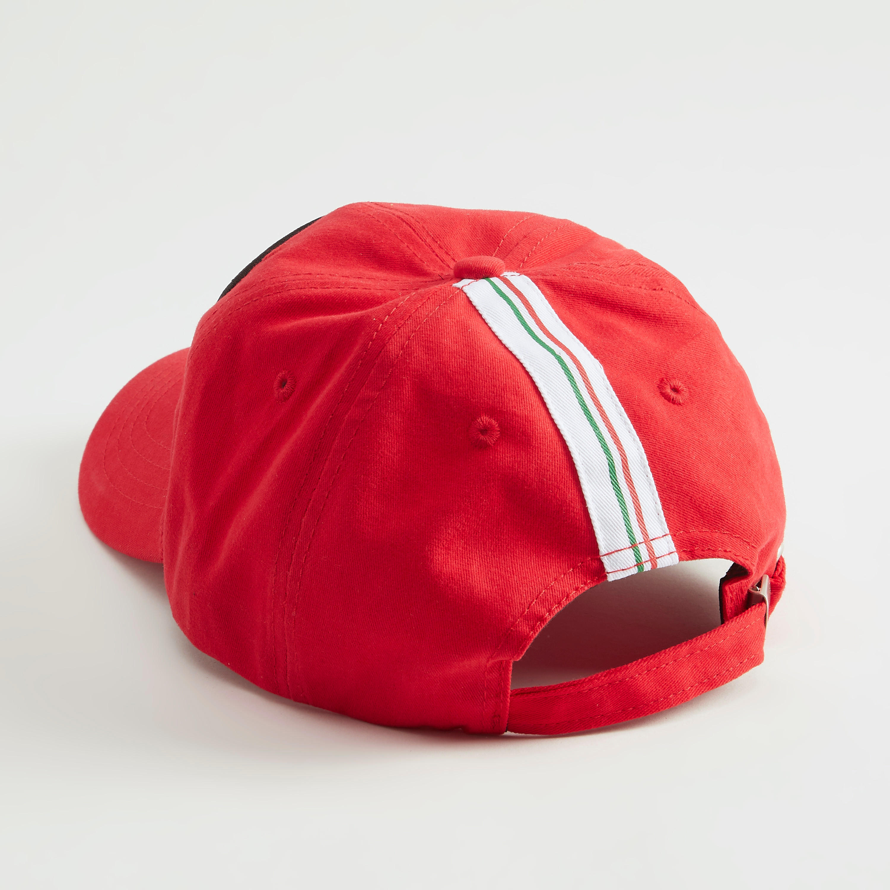 Applique Detailed Cap with Buckled Strap Closure-men-caps-image-4