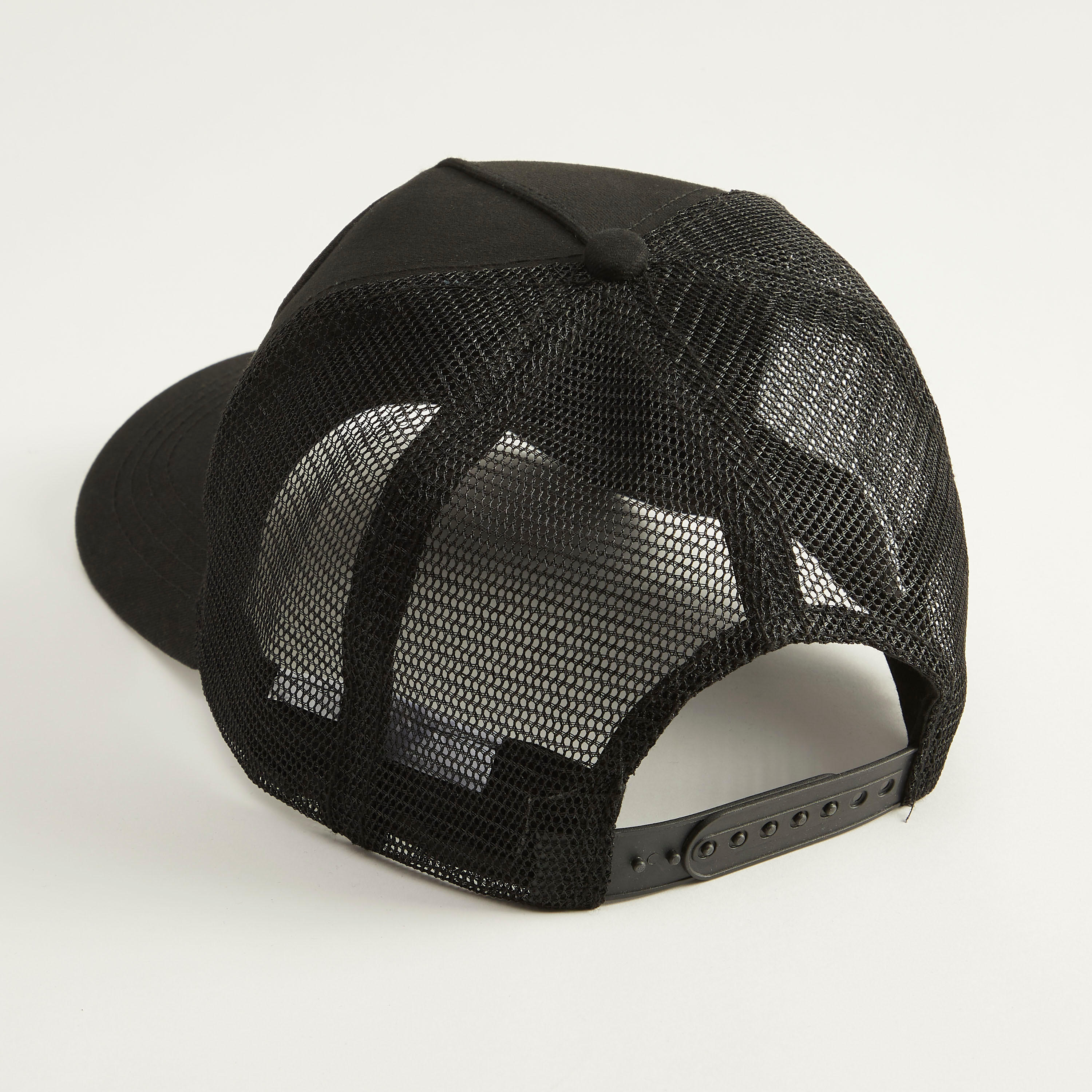 Applique Detail Cap with Mesh and Snap Back Closure-men-caps-image-4