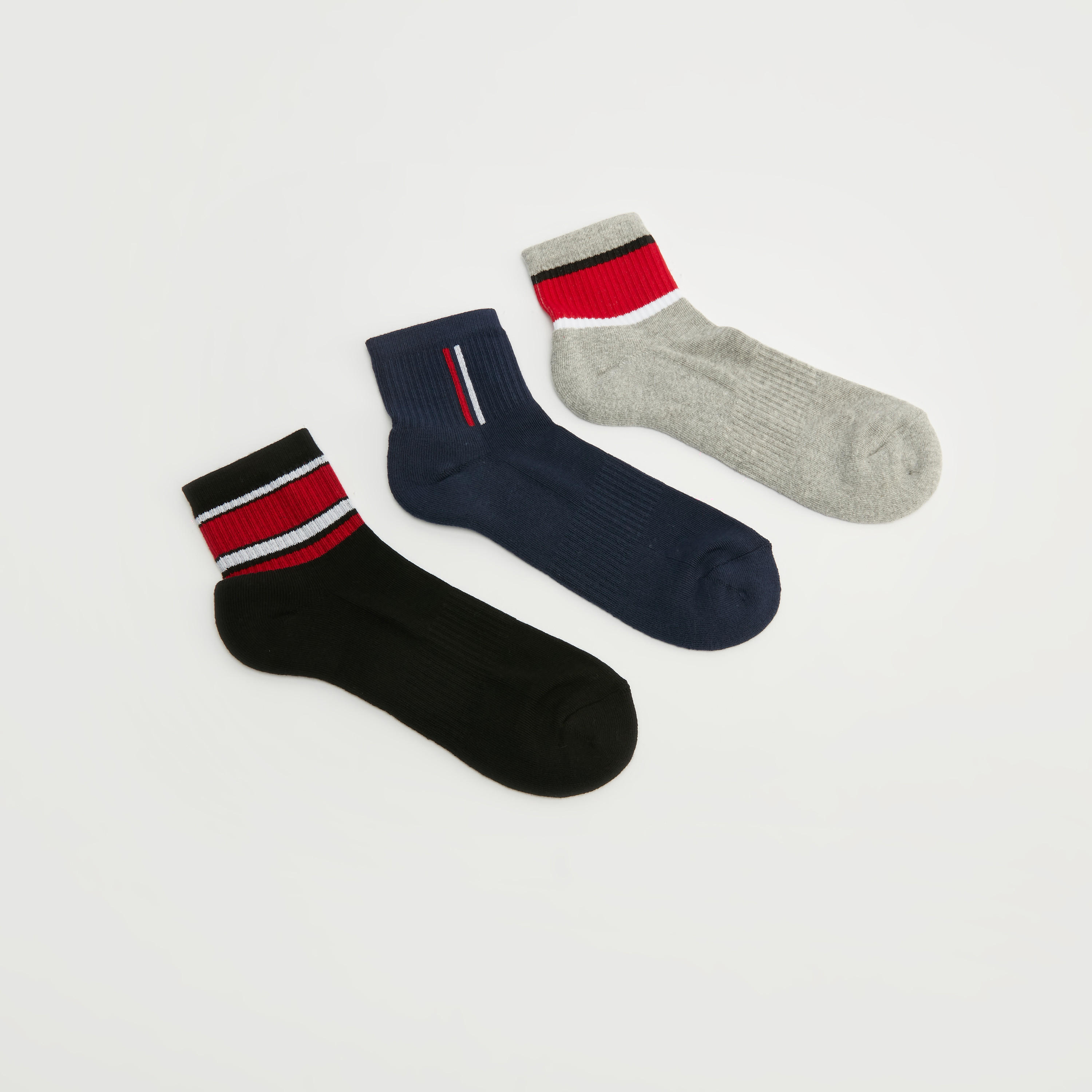 Set of 3 - Printed Ankle Length Socks-men-socks-image-1