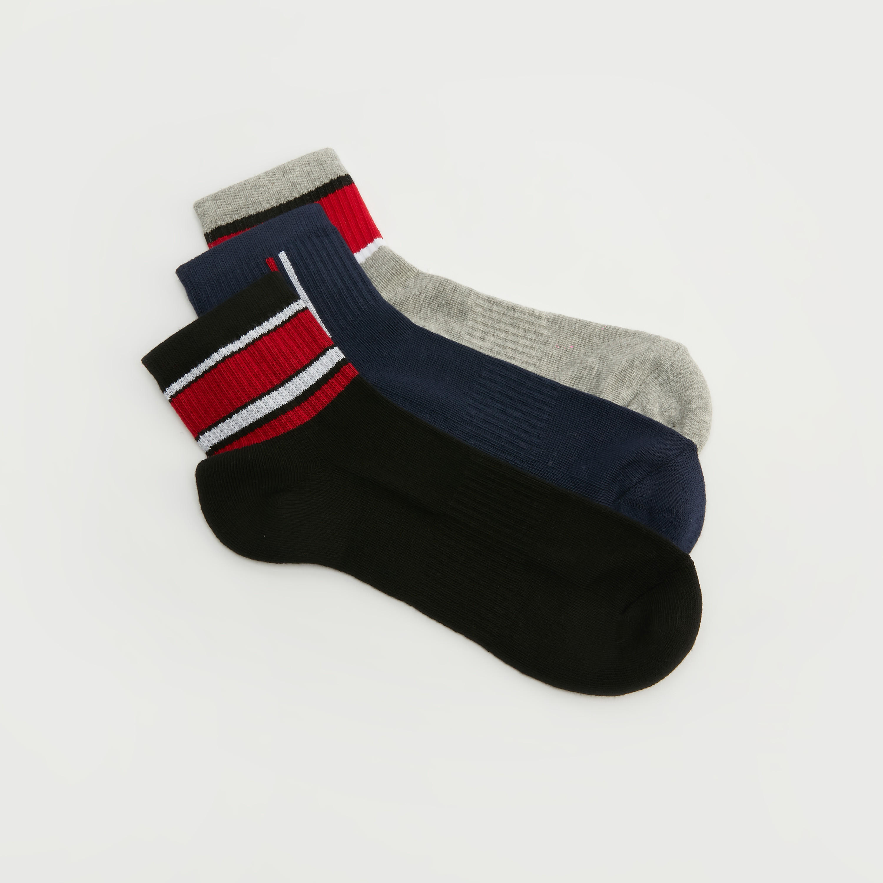 Set of 3 - Printed Ankle Length Socks-men-socks-image-2