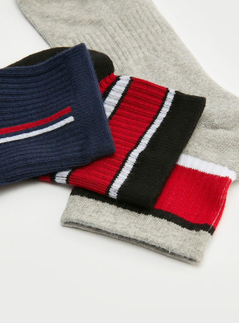 Set of 3 - Printed Ankle Length Socks-men-socks-image-4