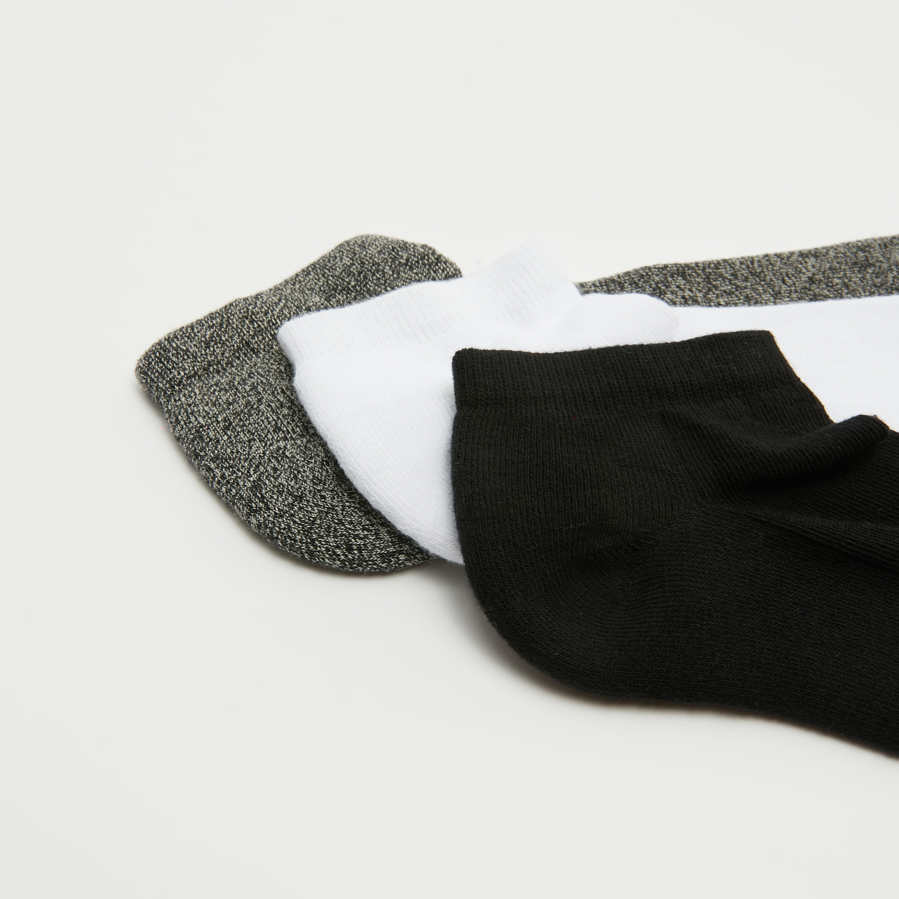 Set of 3 - Solid Ankle Length Socks-men-socks-image-4