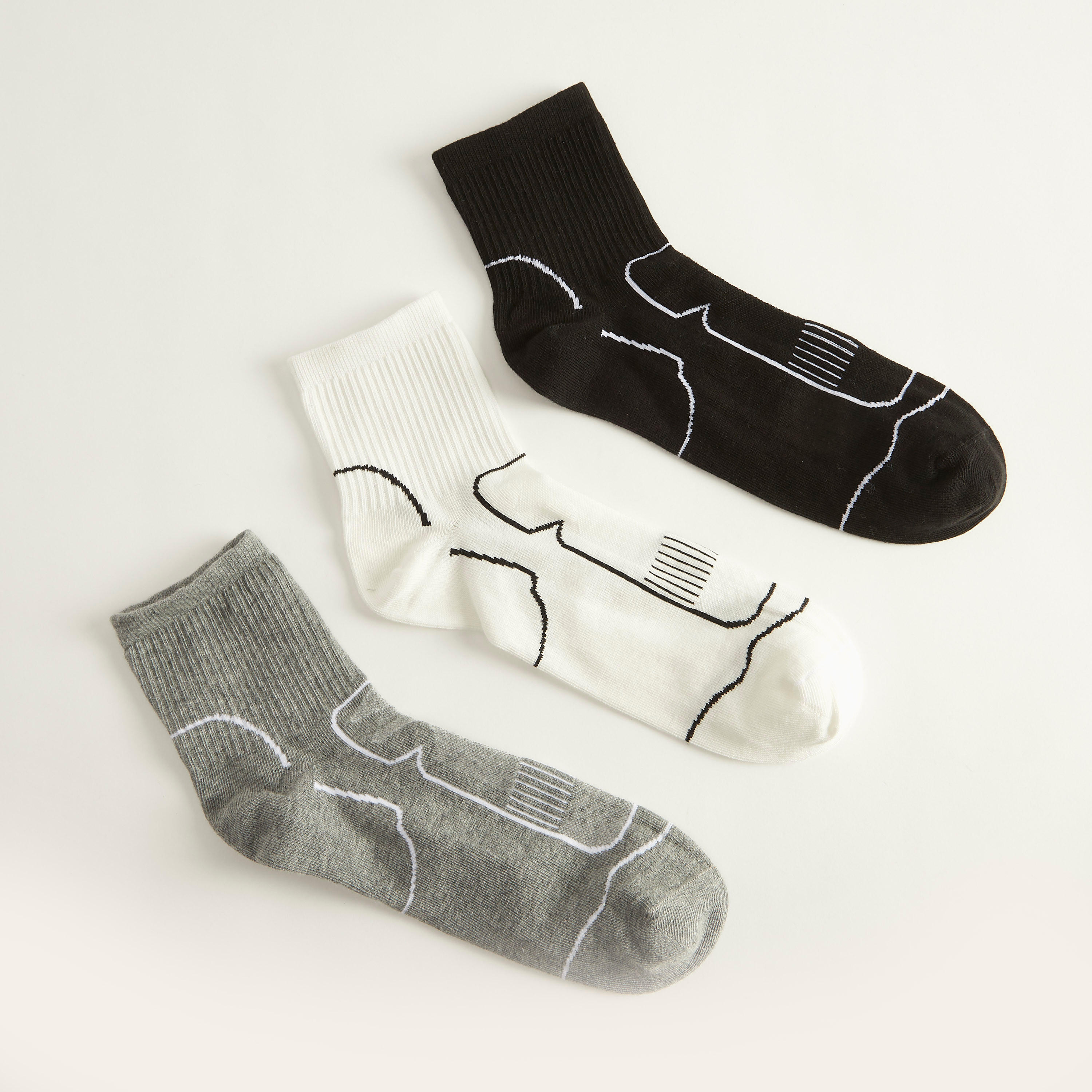 جوارب بطول الكاحل - طقم من 3-men-socks-image-4