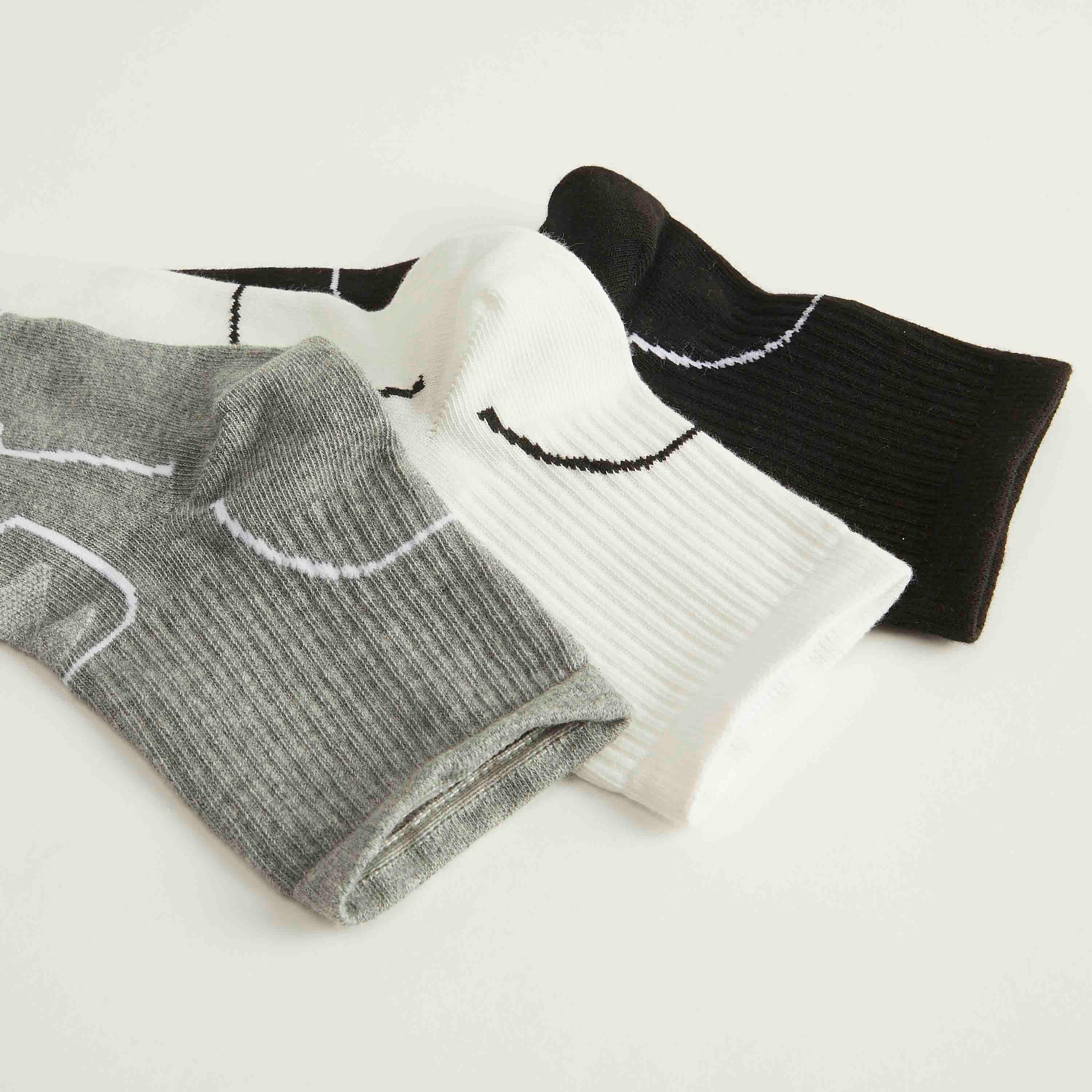 جوارب بطول الكاحل - طقم من 3-men-socks-image-1