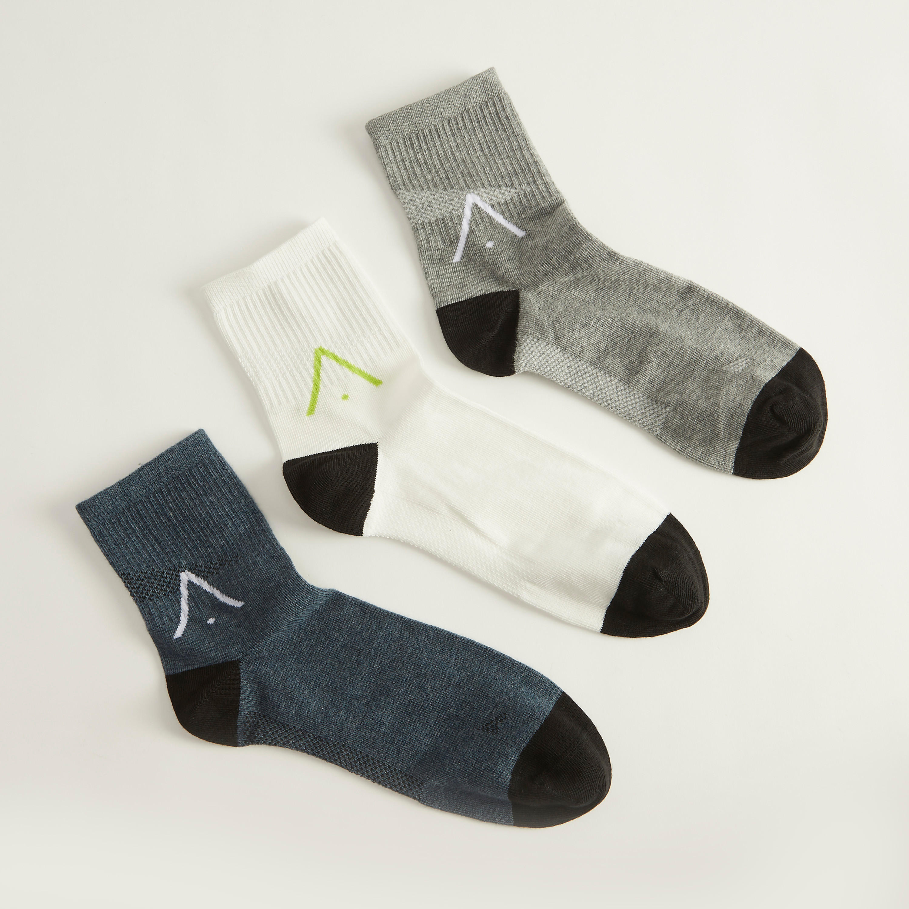 جوارب متنوّعة بطول ربلة الساق - طقم من 3-men-socks-image-4
