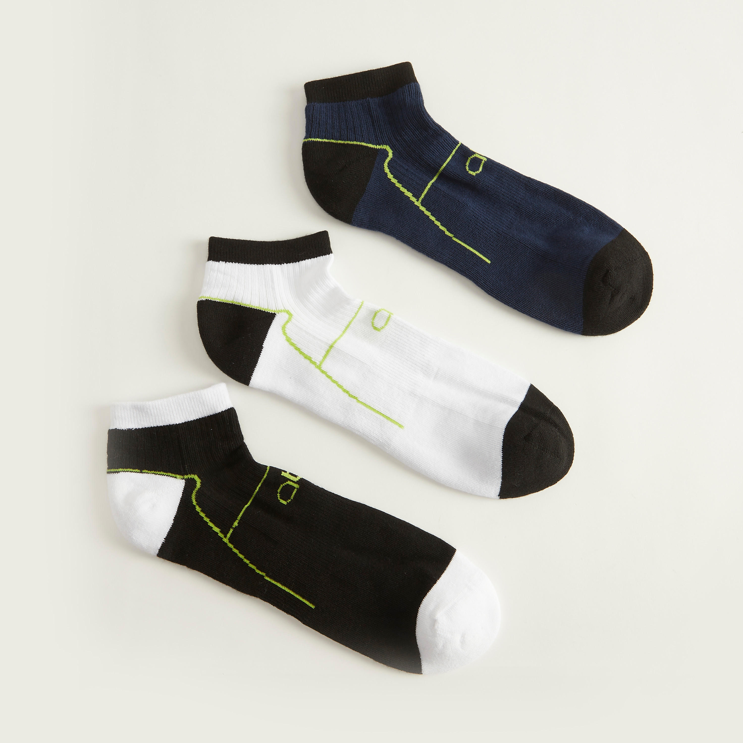 Set of 3 - Assorted Ankle Length Socks-men-socks-image-1